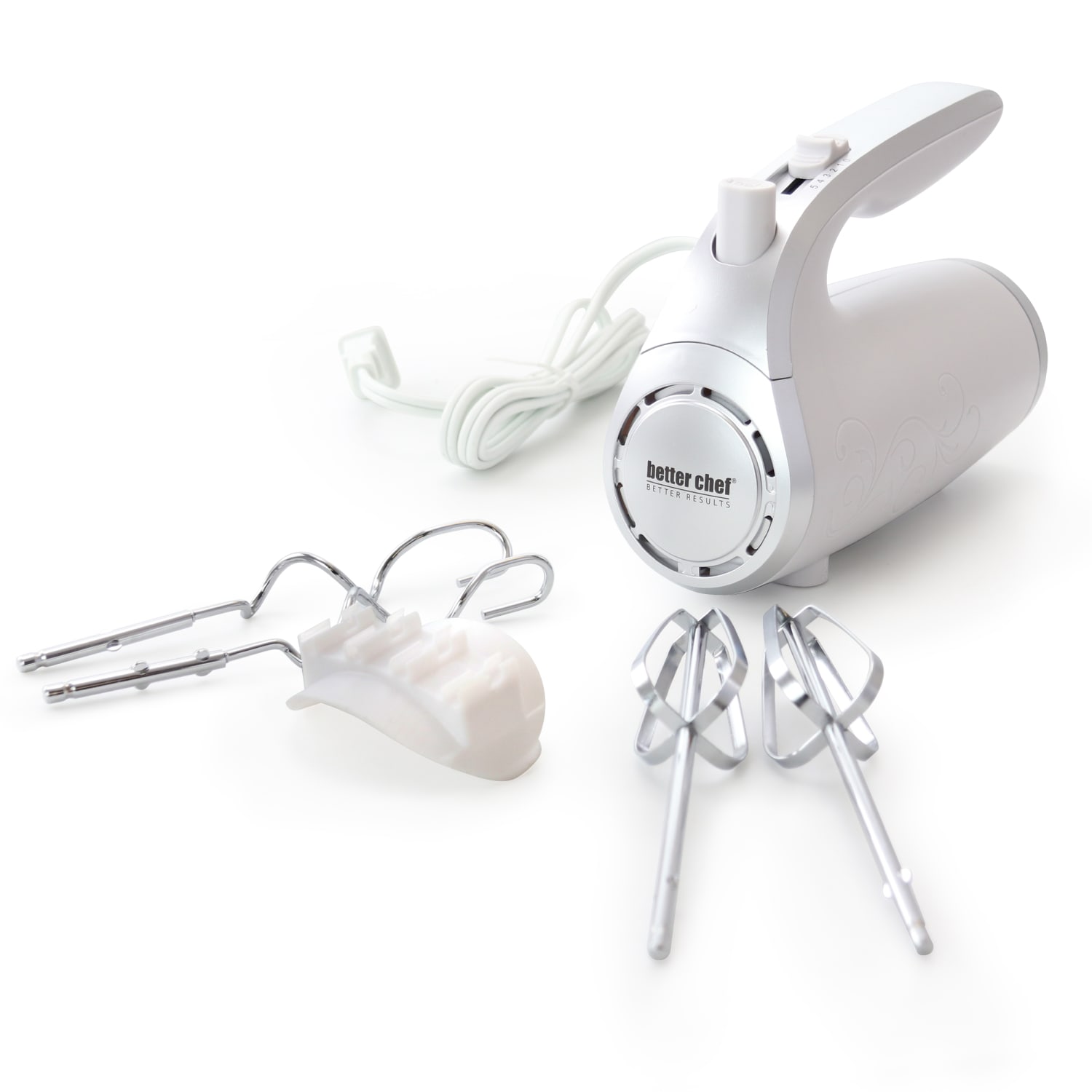 Better Chef 5-Speed Hand Mixer, White - Image 4