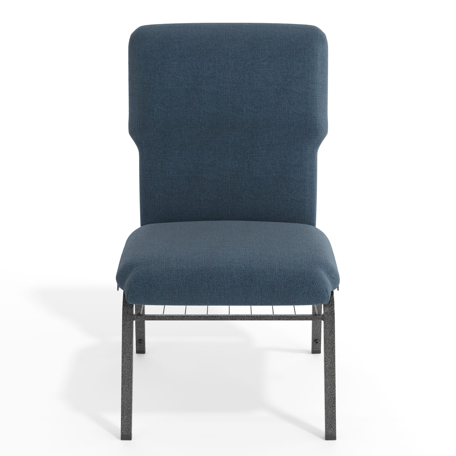 Flash Furniture Advantage Discount Church Chair, Navy/Silver Vein - Image 11
