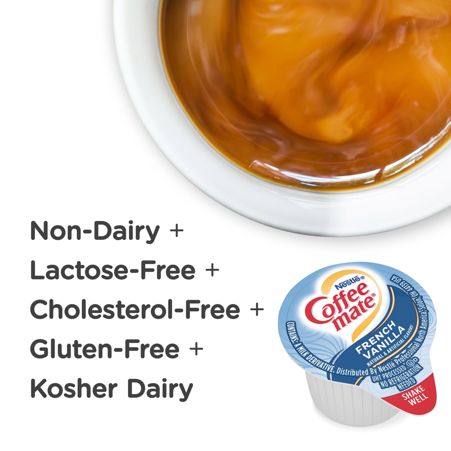 Nestle Coffee-mate Liquid Creamer, French Vanilla Flavor, 0.38 Oz Single Serve x 360 - Image 4