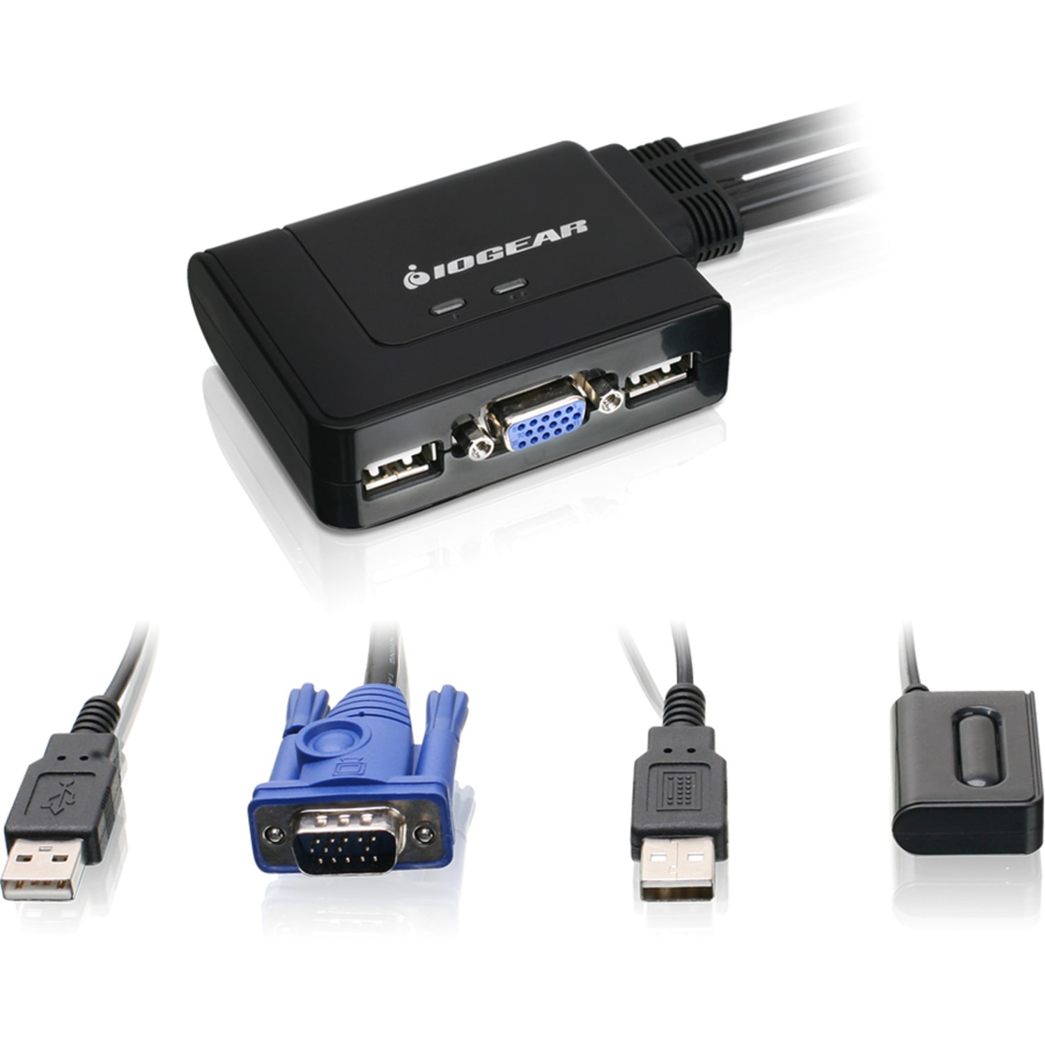 IOGEAR 2-Port VGA and DisplayPort KVM Switch Kit - 2 Computer(s) - 2048 x 1536 - 2 x USB2 x VGA - 2 x DisplayPort - Image 3