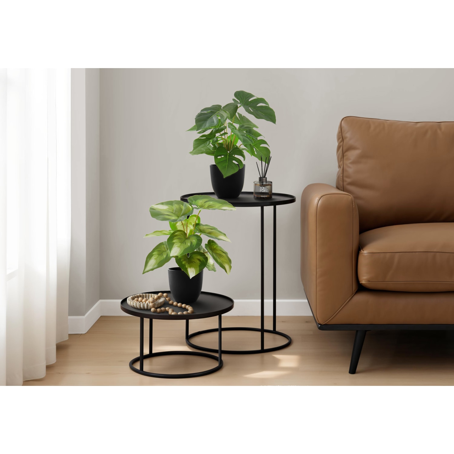 Monarch Specialties Rowan 12-1/2inH Artificial Plants With Pots, 12-1/2inH x 12inW x 12inD, Green, Set Of 2 Plants - Image 3