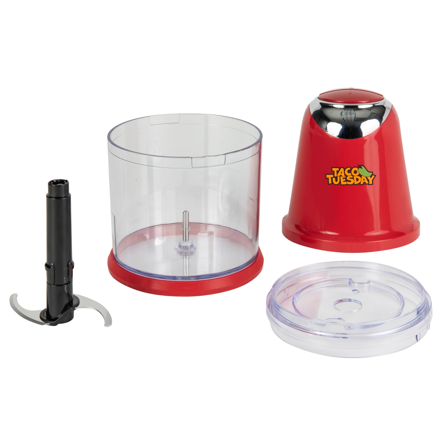 Taco Tuesday Salsa & Guacamole Chopper, 10inH x 5-1/2inW x 5-1/2inD, Red - Image 4