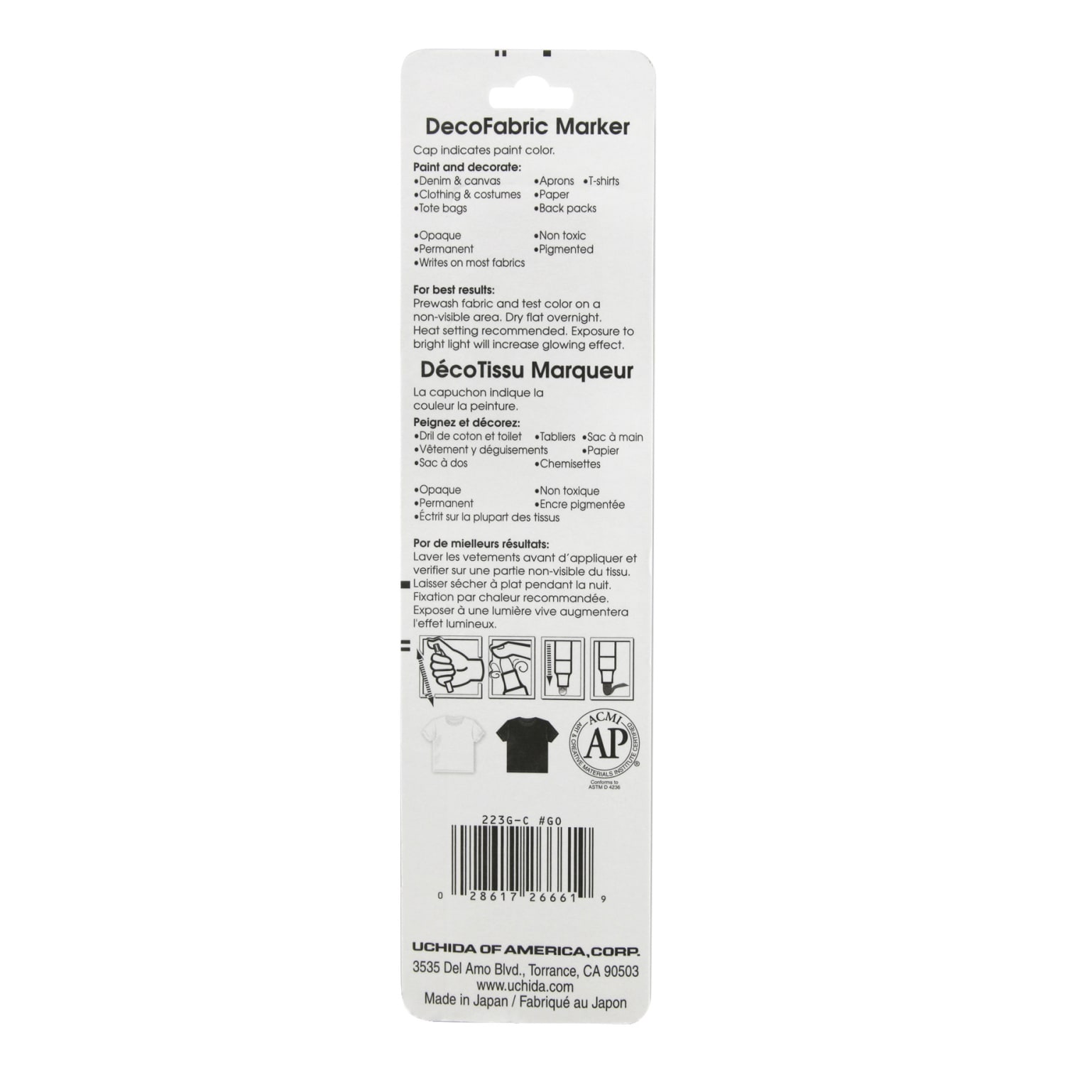 Marvy Uchida Glow In The Dark Fabric Markers, Broad Tip, Green, Pack Of 6 Markers - Image 4