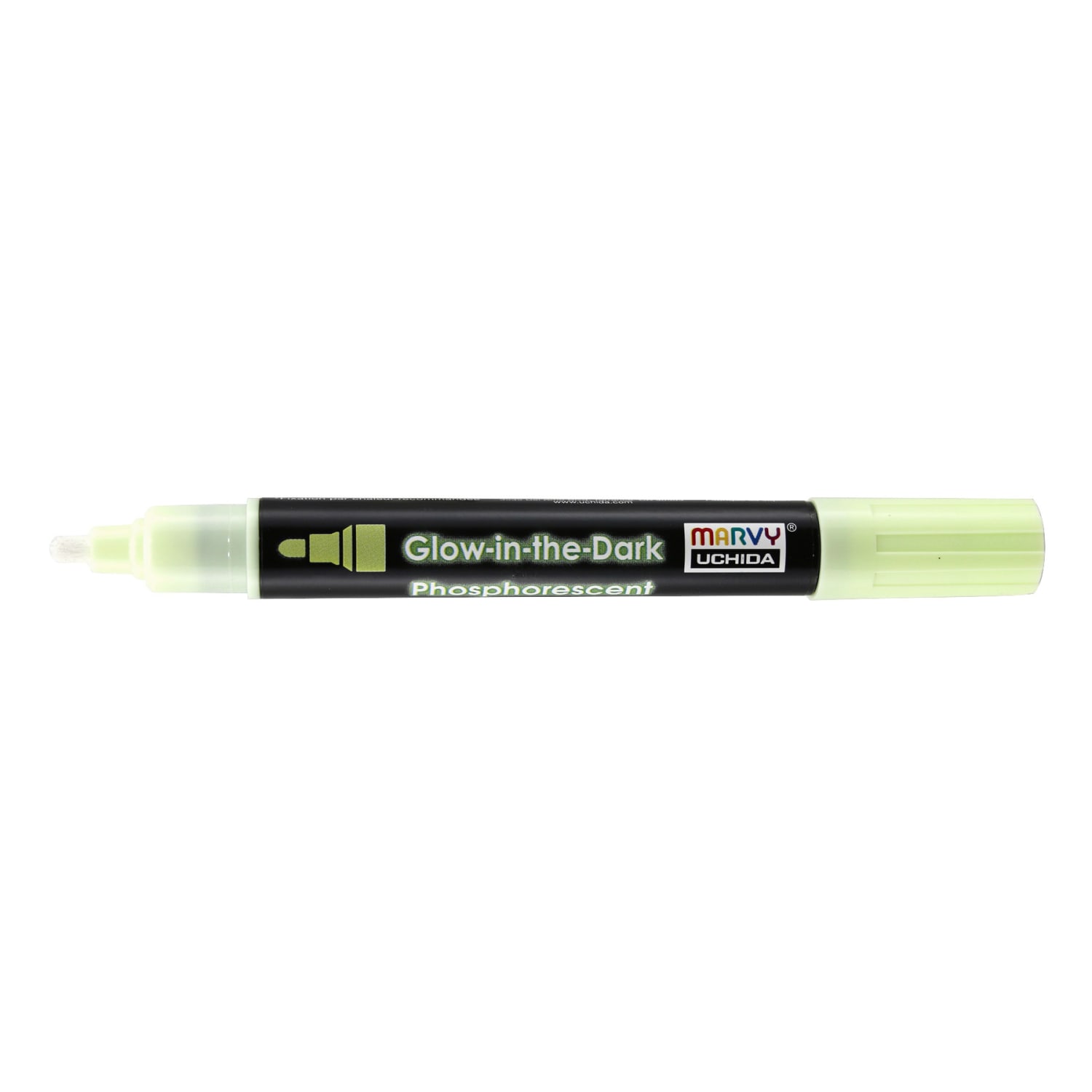 Marvy Uchida Glow In The Dark Fabric Markers, Broad Tip, Green, Pack Of 6 Markers - Image 6
