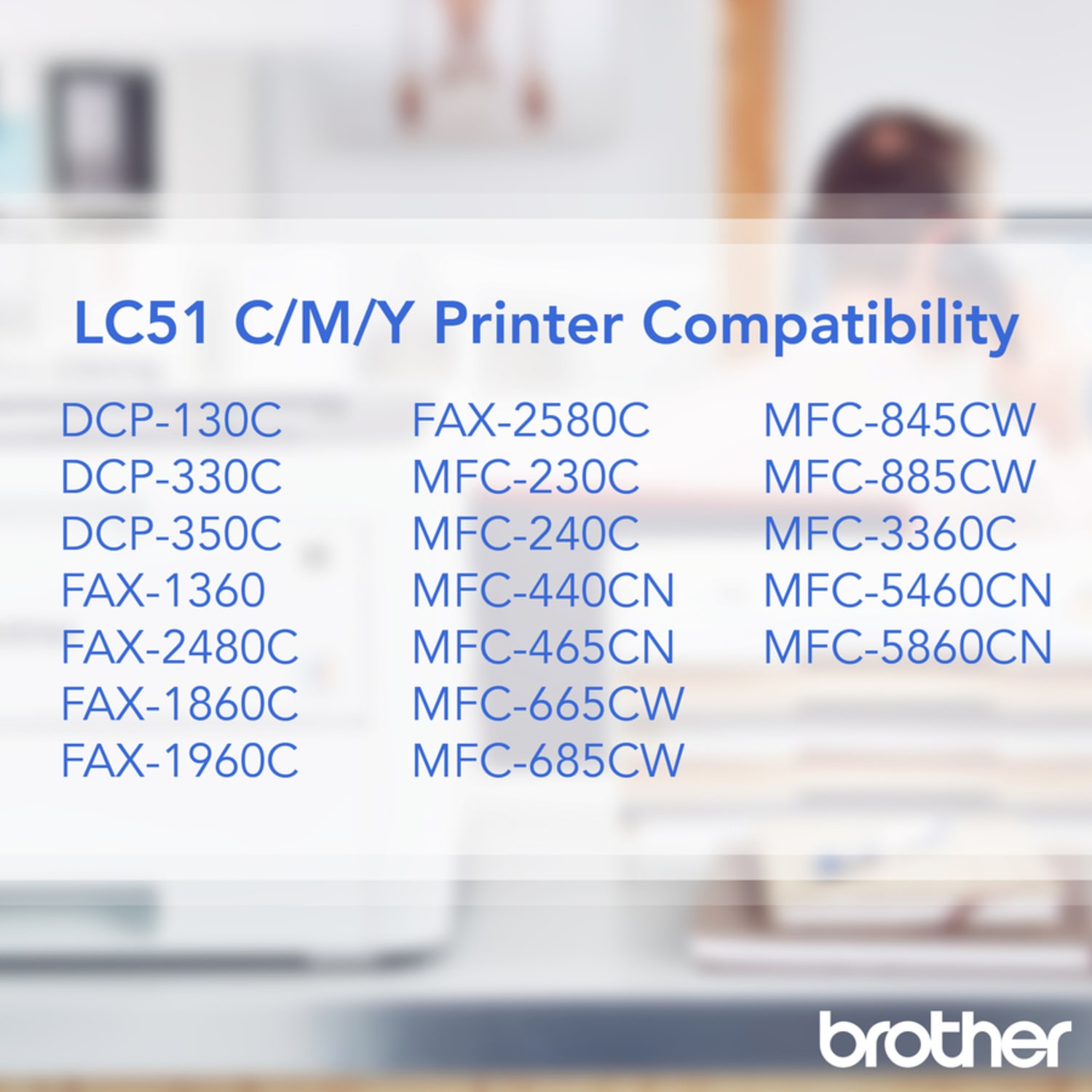 Brother LC51 Cyan, Magenta, Yellow Ink Cartridges, Pack Of 3, LC513PKS - Image 5