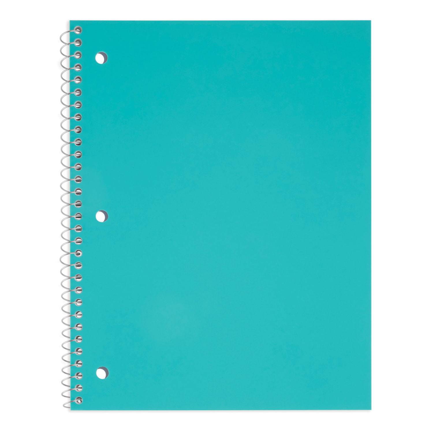 Just Basics Poly Spiral Notebook, 8in x 10-1/2in, 1 Subject, Wide Ruled, 70 Sheets, Assorted, Pack Of 6 - Image 5