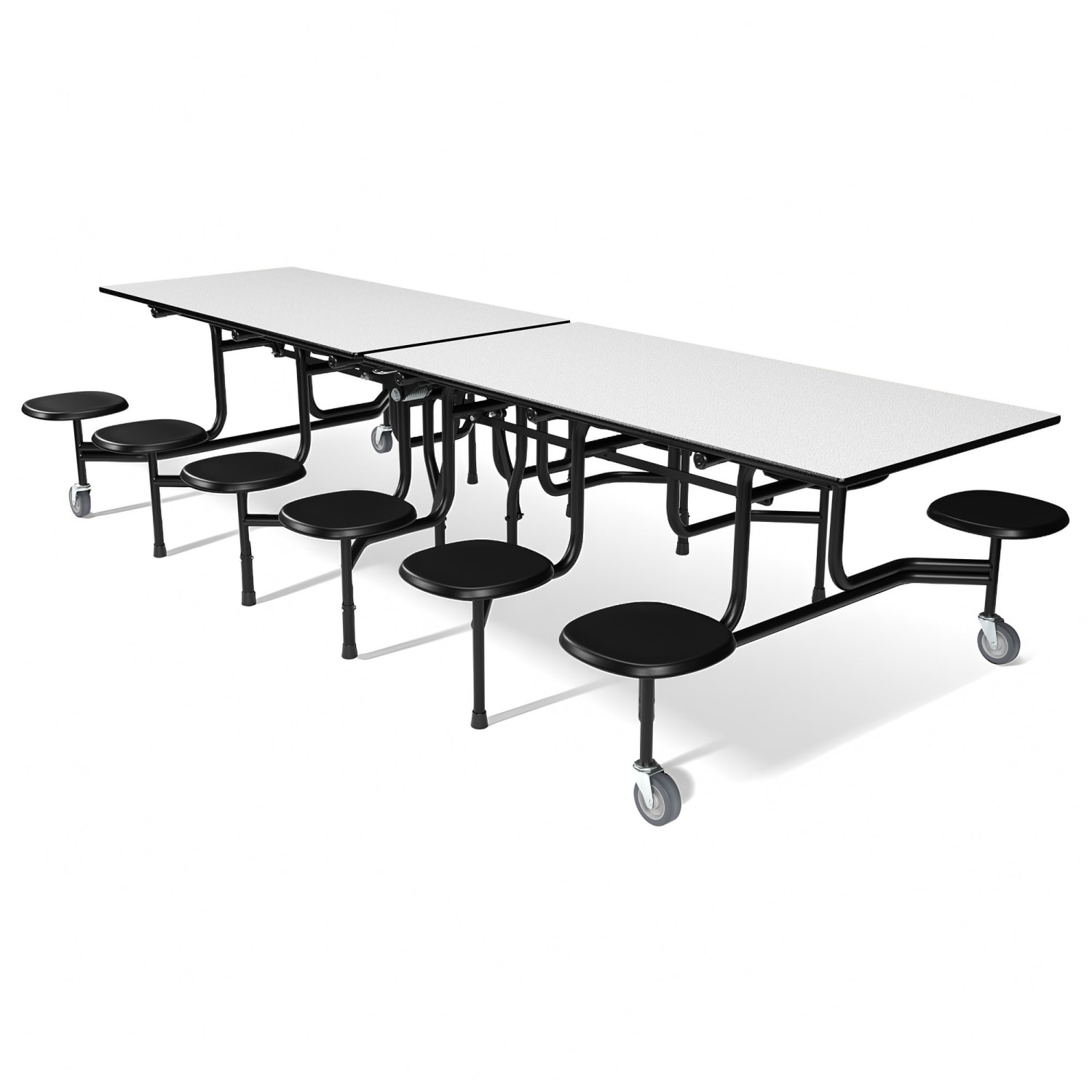Palmer Hamilton 59TV Mobile Cafeteria Table, 29in x 144in, Gray Glace - Image 4