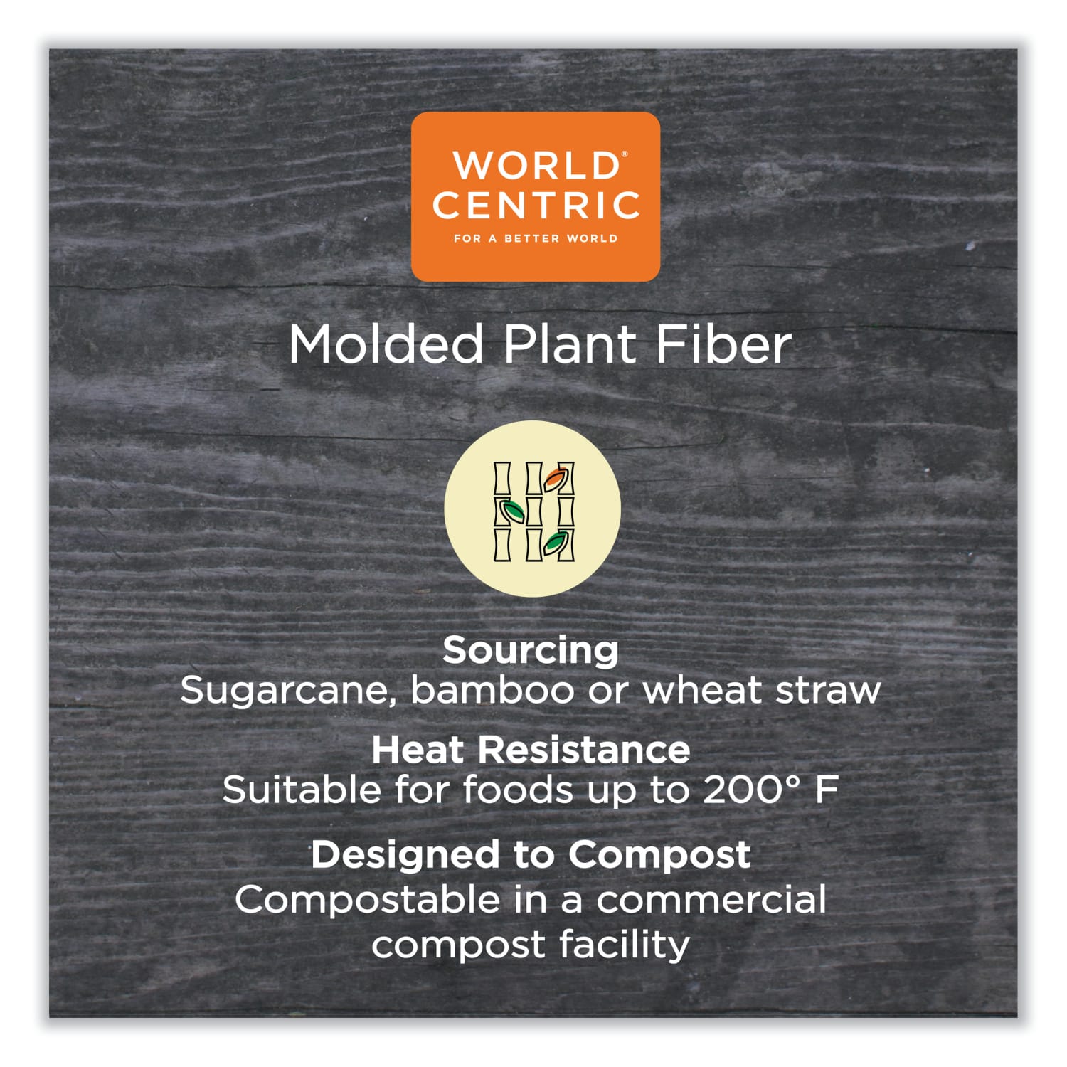 World Centric Fiber Hinged Containers, 1-3/16inH x 13-3/4inW x 6-5/8inD, Natural, Pack Of 200 Containers - Image 5