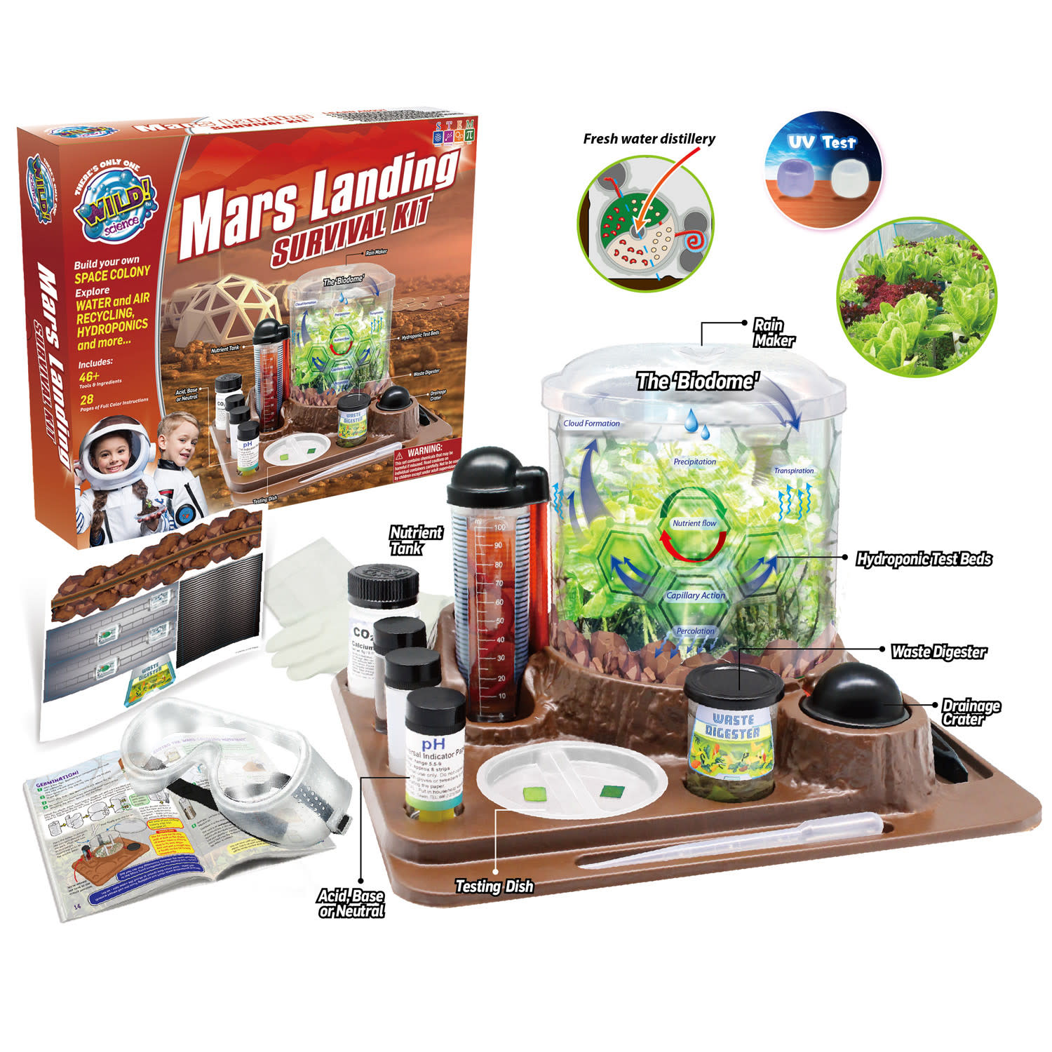 WILD ENVIRONMENTAL SCIENCE Home STEM Kit, Mars Landing Survival, Grade 3 To 12 - Image 3