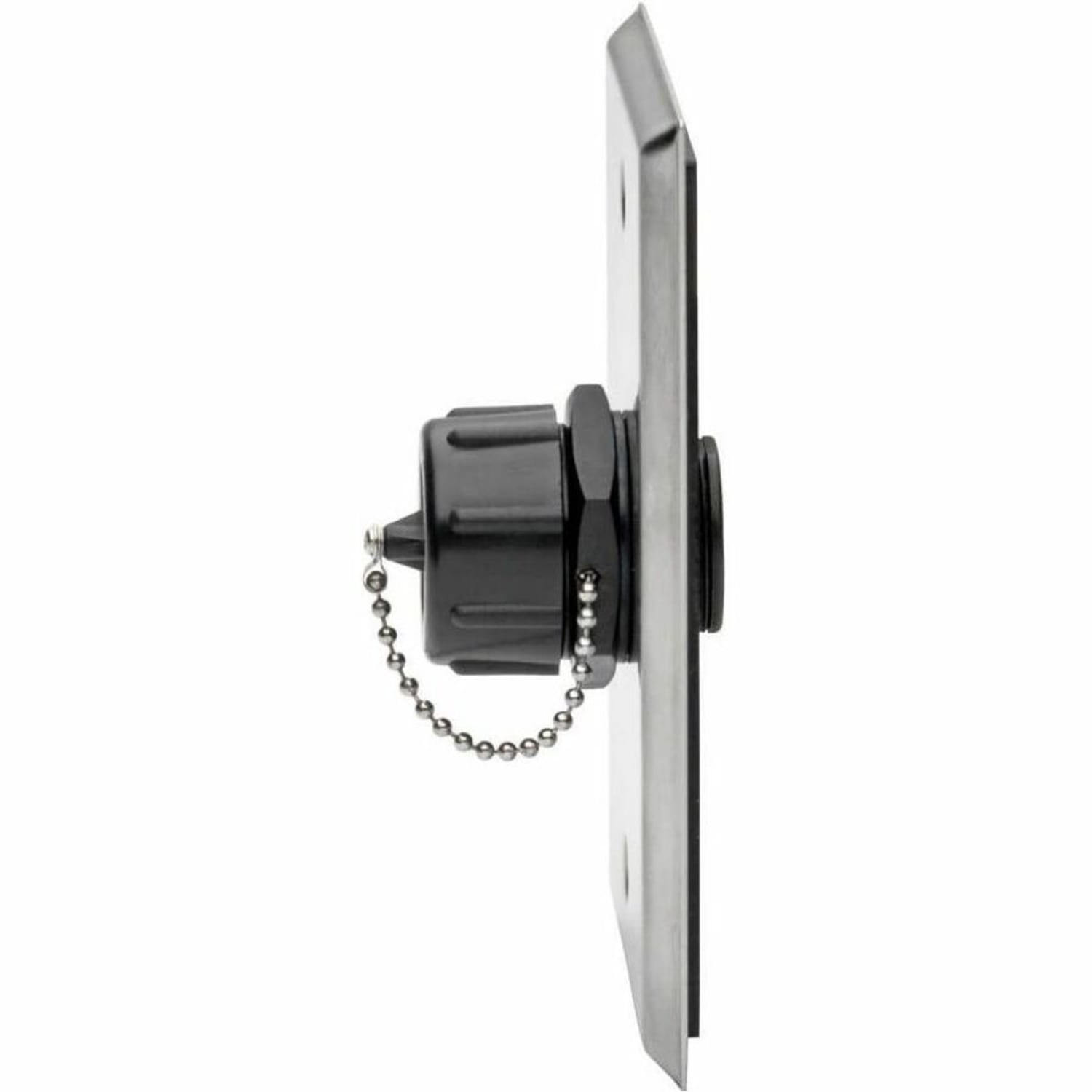 Eaton Tripp Lite Series RJ45 Bulkhead Coupler for Cat5/Cat6, Female to Female, Shielded, Industrial, Dust Cap - IP68, TAA - Modular insert (coupling) - outdoor - CAT 6 - RJ-45 - black - TAA Compliant - Image 6