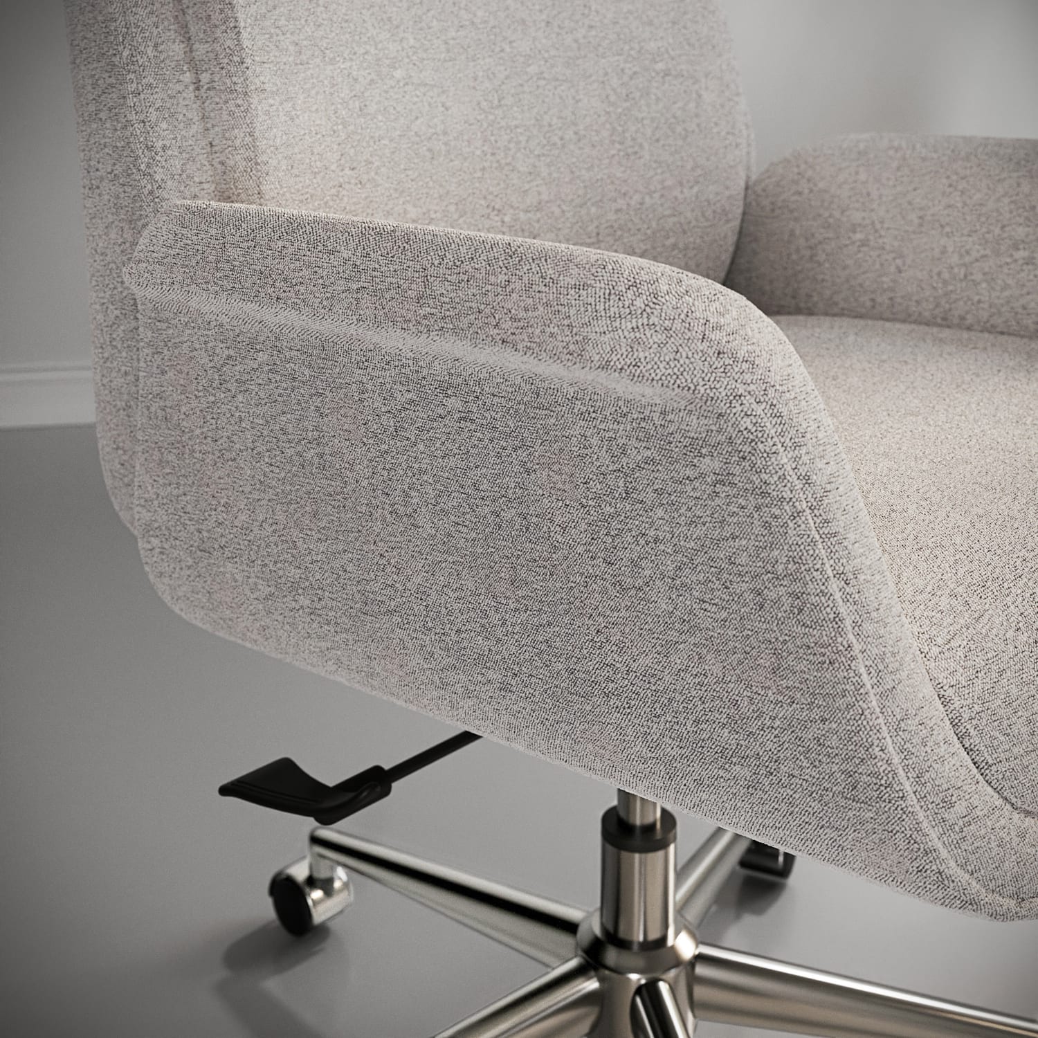 Realspace Modern Comfort Pizana Boucle Fabric HighBack Executive Office Chair Light SandBrushed Nickel BIFMA Compliant PopularChairscom Realspace Modern Comfort Pizana Boucle Fabric High Back Executive Office Chair Light SandBrushed Nickel BIFMA Compliant PopularChairscom