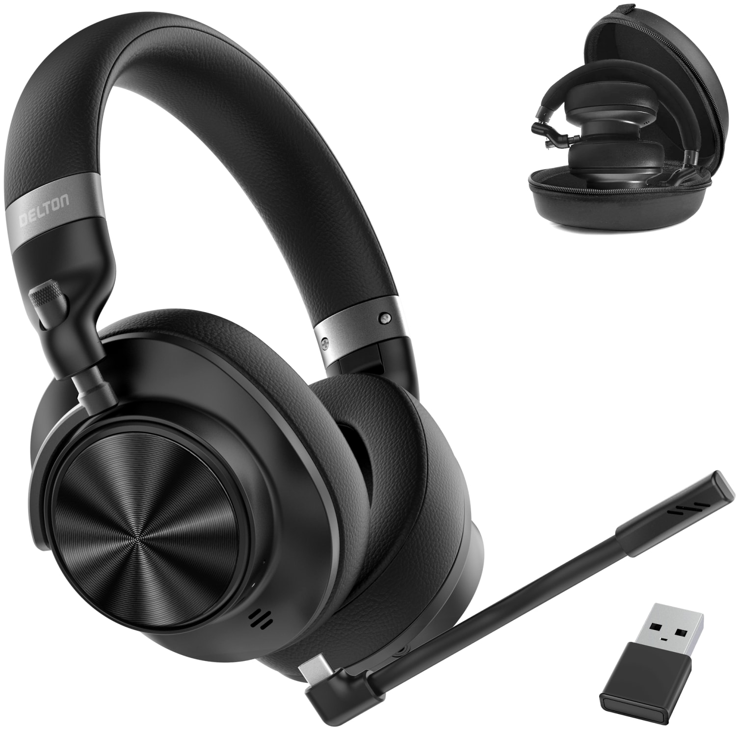 Delton M320 Wireless Computer Headset, Black, Total Qty 1