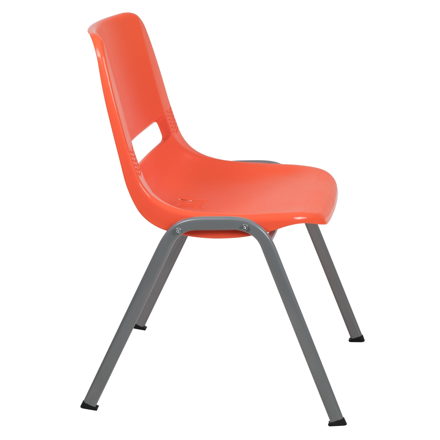 Flash Furniture HERCULES Series Ergonomic Shell Stack Chairs, Orange, Set Of 5 Chairs - Image 9