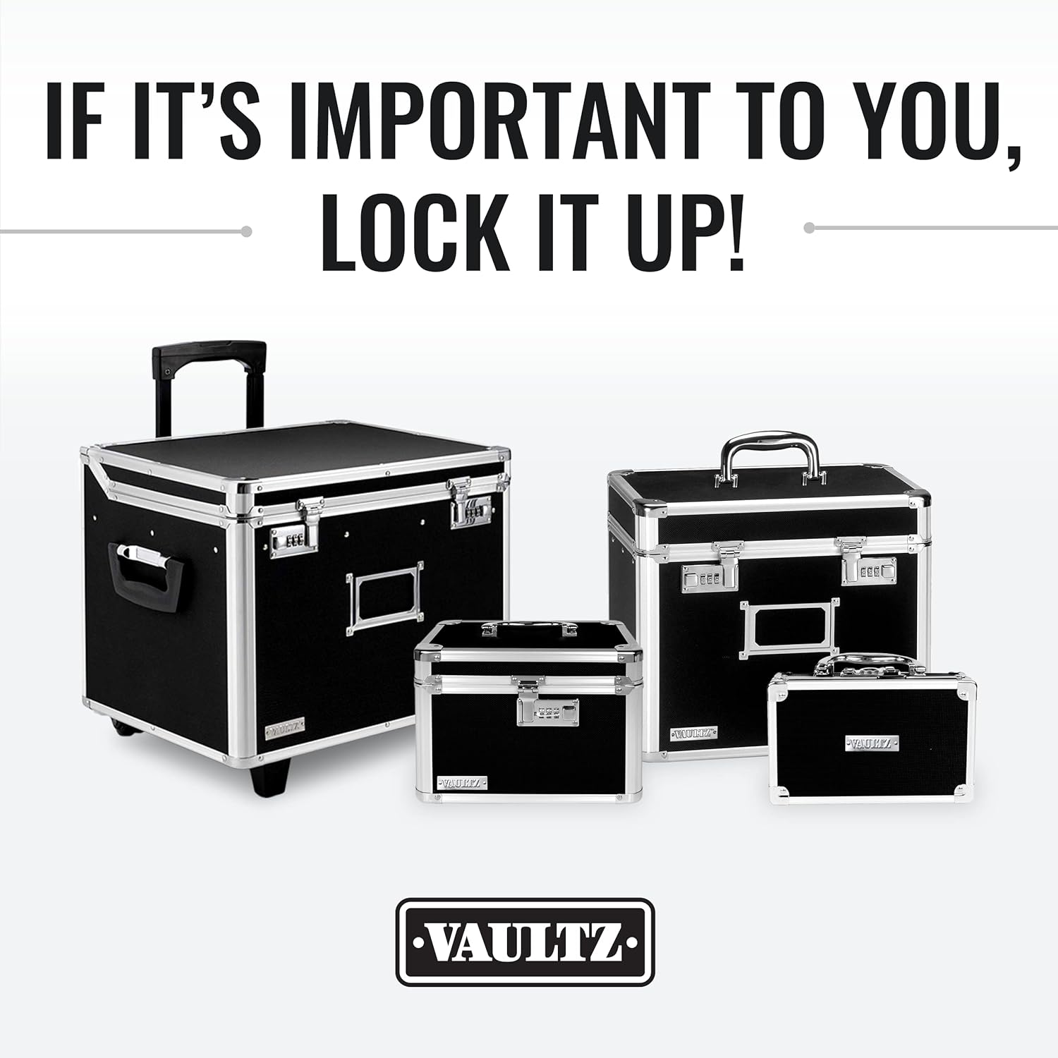 Vaultz Storage Chest, 7-1/2inH x 14inW x 19inD, Pink - Image 5