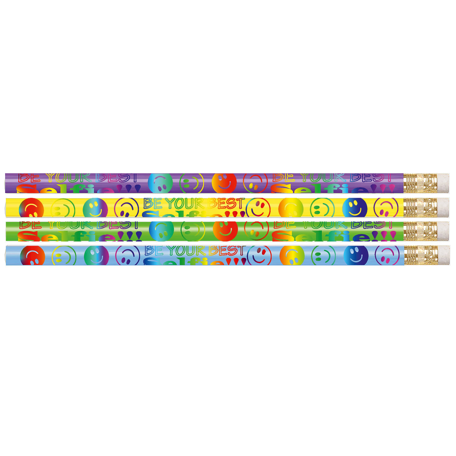 Musgrave Pencil Co. Inc. Motivational Pencils, No. 2 Lead, Be Your Best Selfie, 12 Pencils Per Pack, Set Of 12 Packs - Image 3