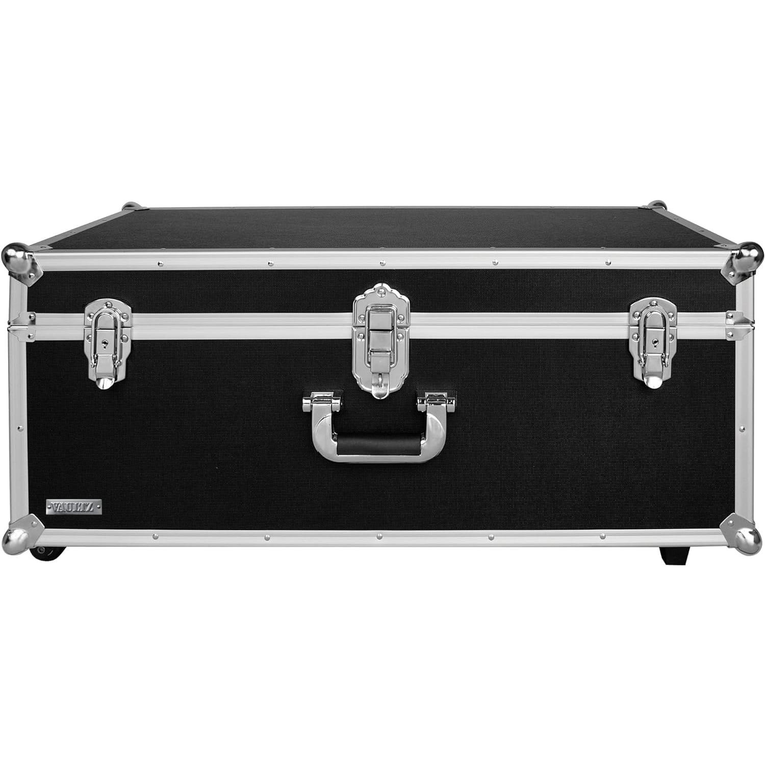 Vaultz XL Storage Chest, 14-1/4inH x 16-1/4inW x 30-3/4inD, Black - Image 3