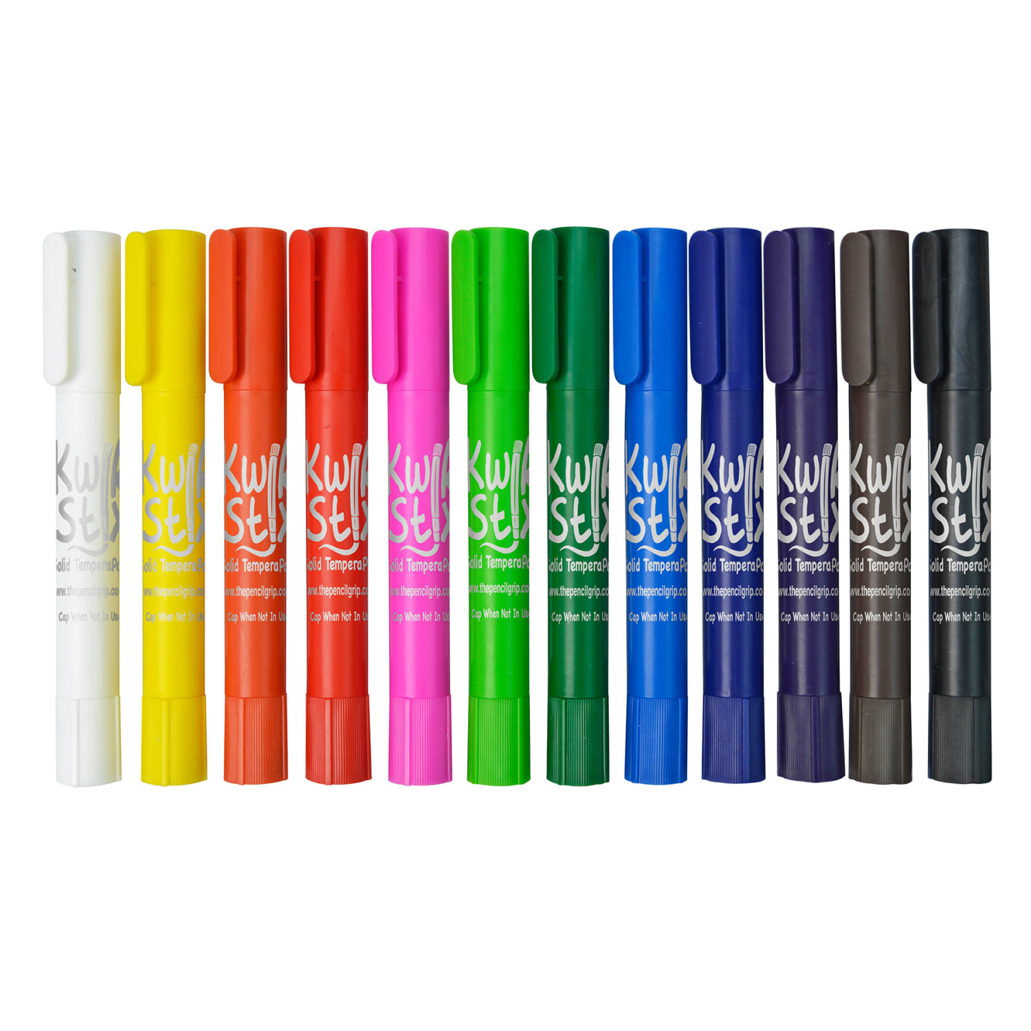 The Pencil Grip Thin Stix Solid Tempera Paint Sticks, 6 mL, Assorted, Pack Of 24 Sticks - Image 4