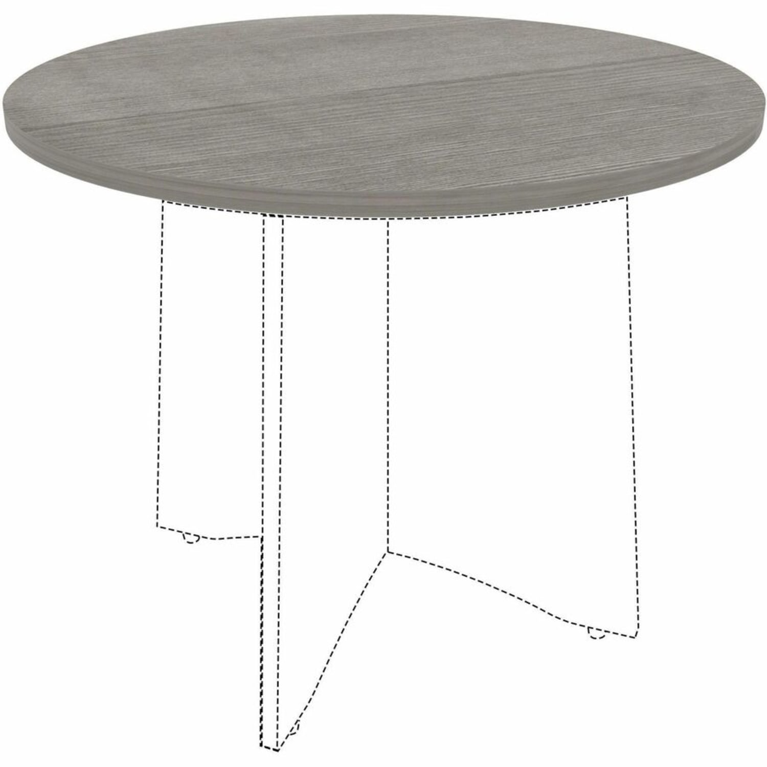 Lorell Hospitality/Conference Tabletop, x 36in Diameter, Weathered Charcoal, 69600 - Image 4