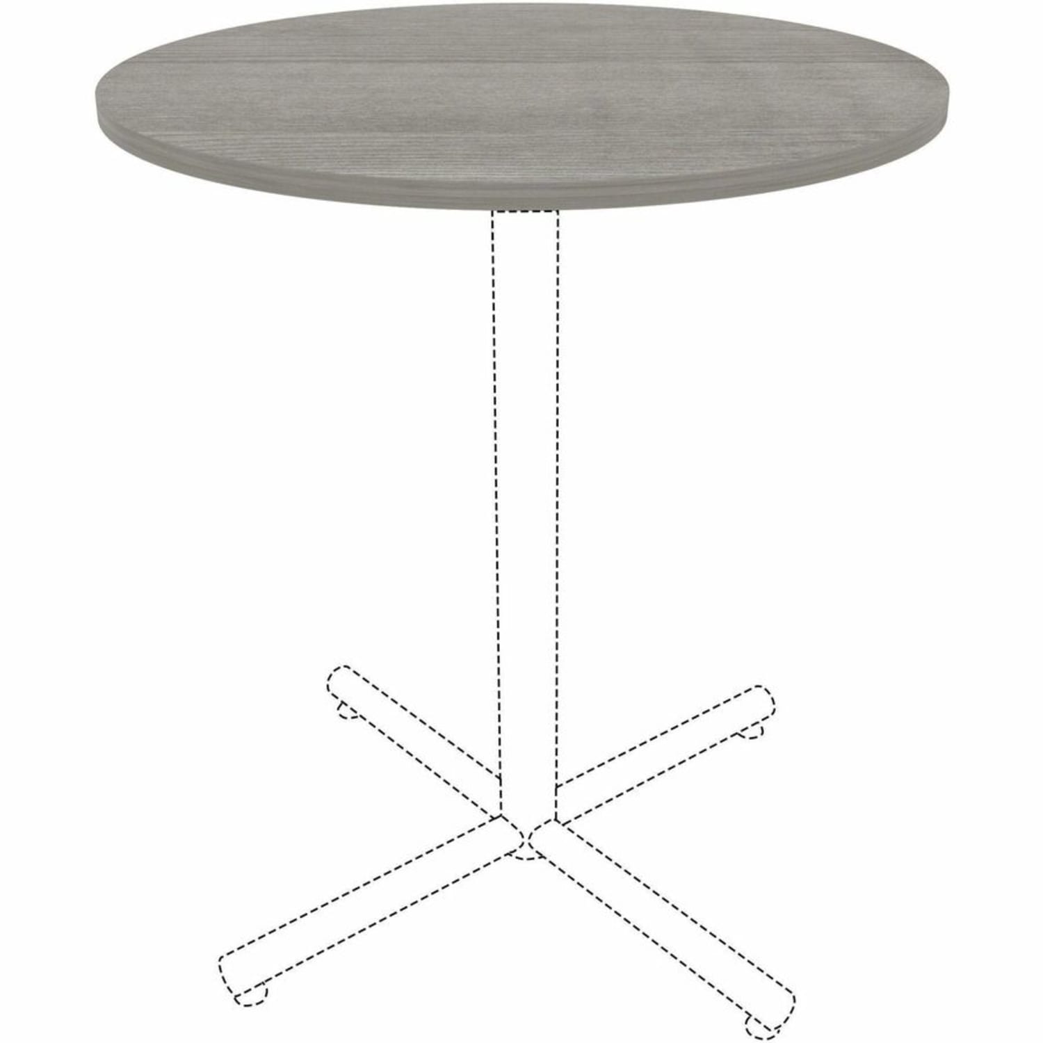 Lorell Hospitality/Conference Tabletop, x 36in Diameter, Weathered Charcoal, 69600 - Image 6