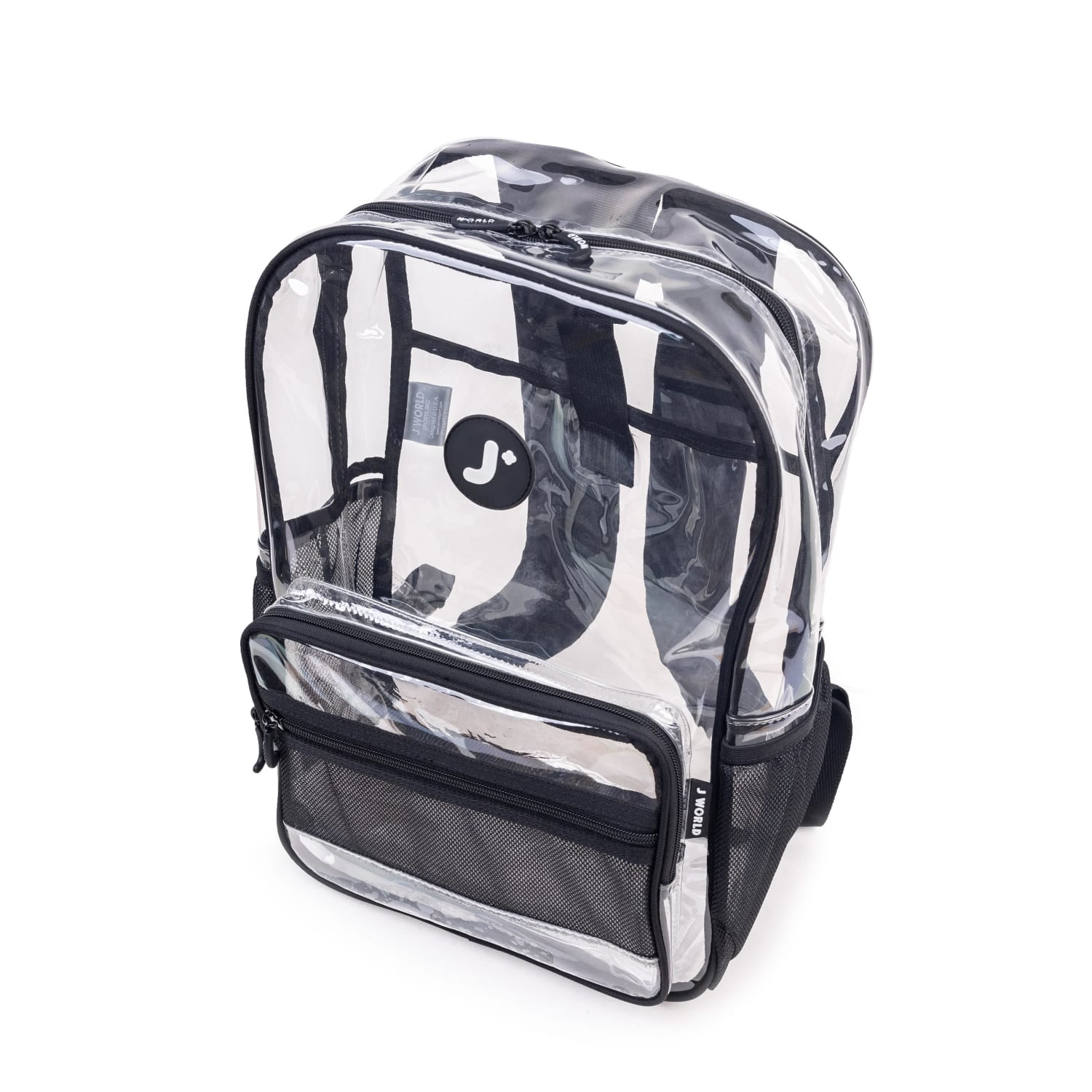 J World Laptop Backpack With 16.1in Laptop Pocket, Clear - Image 6