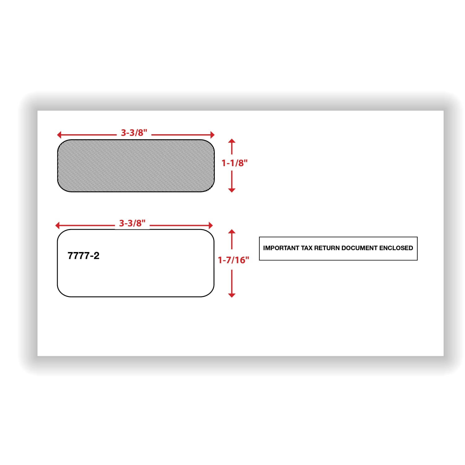 ComplyRight Double-Window Tax Form Envelopes For Laser And Continuous 1099 Forms, 5-5/8in x 9in, Self-Seal, White, Pack Of 50 Envelopes - Image 4