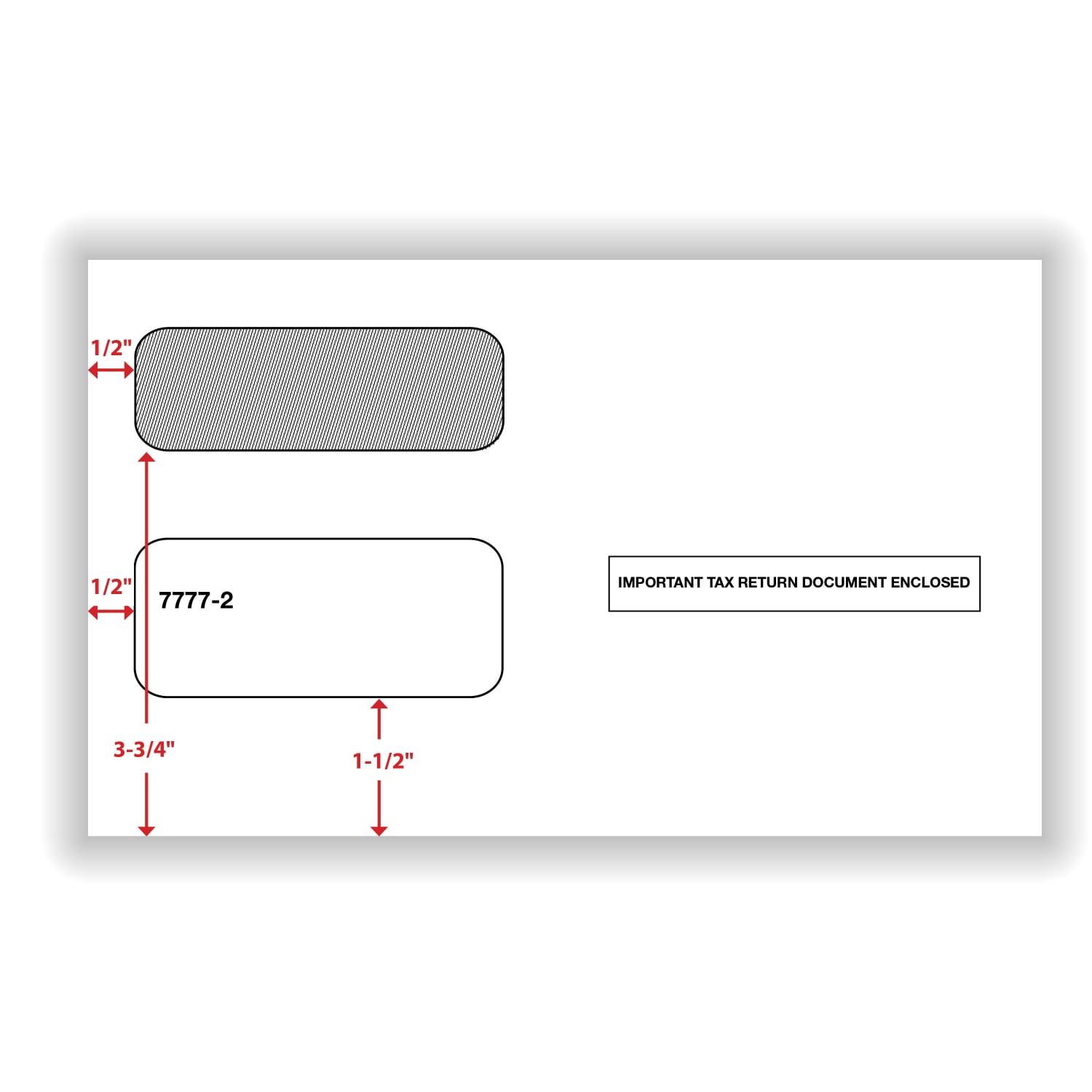 ComplyRight Double-Window Tax Form Envelopes For Laser And Continuous 1099 Forms, 5-5/8in x 9in, Self-Seal, White, Pack Of 50 Envelopes - Image 5