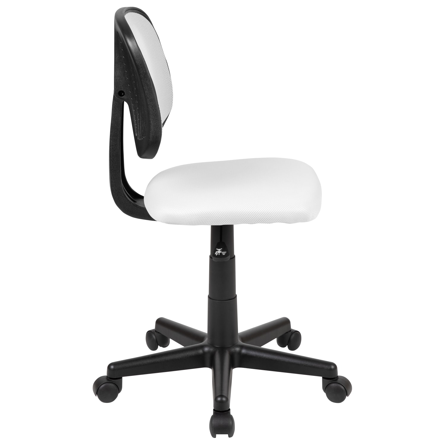 Flash Furniture Flash Fundamentals Mesh MidBack Swivel Task Office Chair With Pivot Back WhiteBlack PopularChairscom Flash Furniture Flash Fundamentals Mesh Mid Back Swivel Task Office Chair With Pivot Back WhiteBlack PopularChairscom