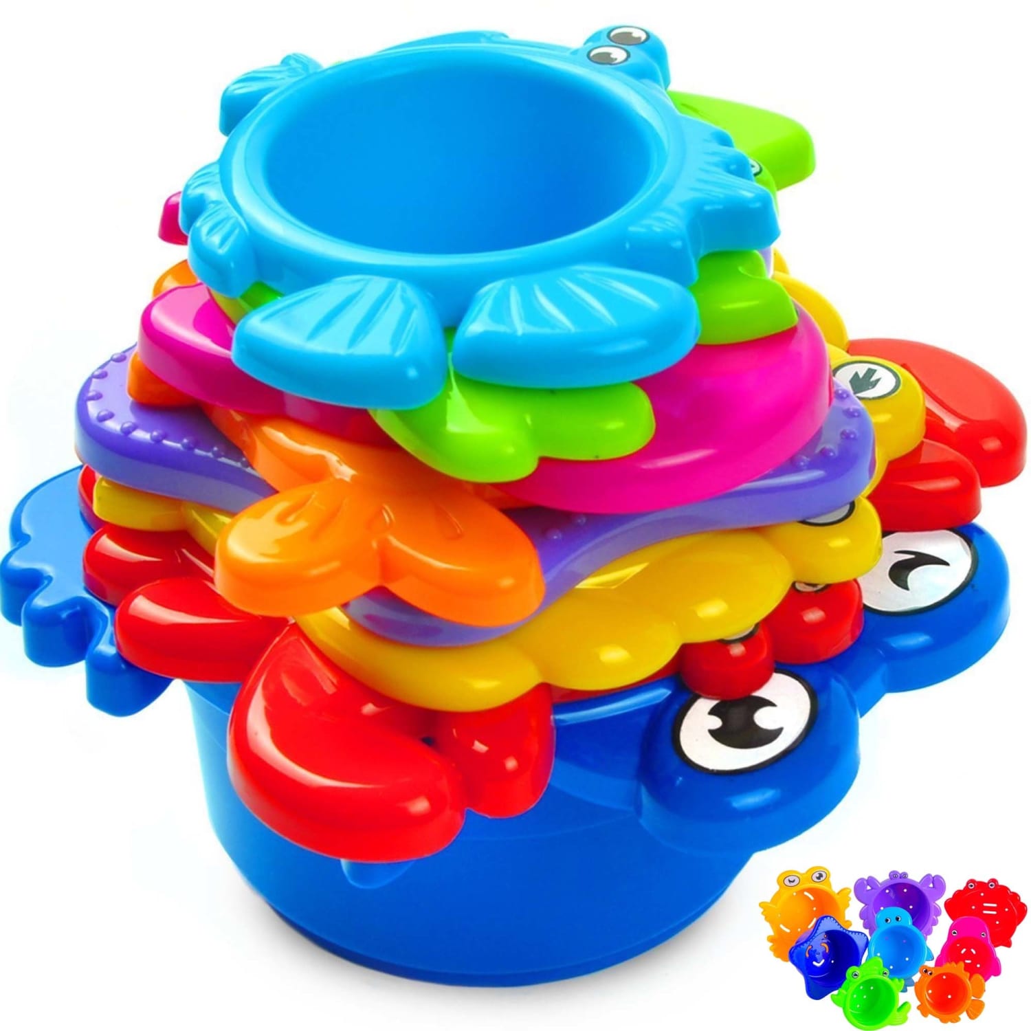 Extasticks Beautiful Colored Stacking Cups With Sea Animals - Image 4