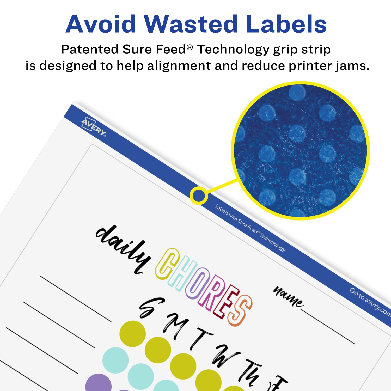 Avery Glossy Permanent Labels With Sure Feed, 94259-CGF50, Rectangle, 5in x 8-1/8in, Clear, Pack Of 100 - Image 5
