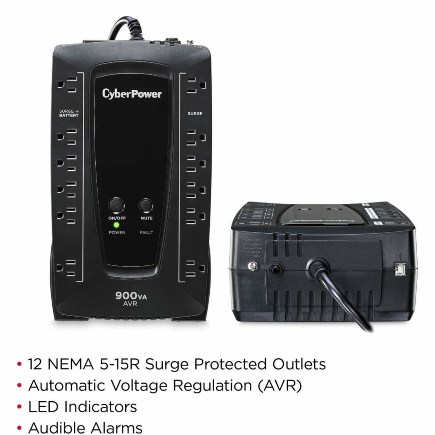 CyberPower AVR UPS Series, Black, AVRG900U - Image 3