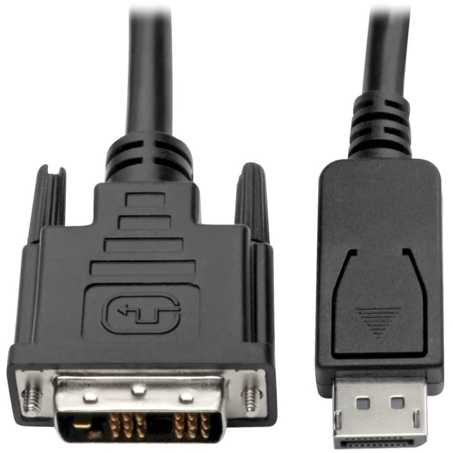 Eaton Tripp Lite Series DisplayPort to DVI Adapter Cable (DP with Latches to DVI-D Single Link M/M), 3 ft. (0.9 m) - P581003