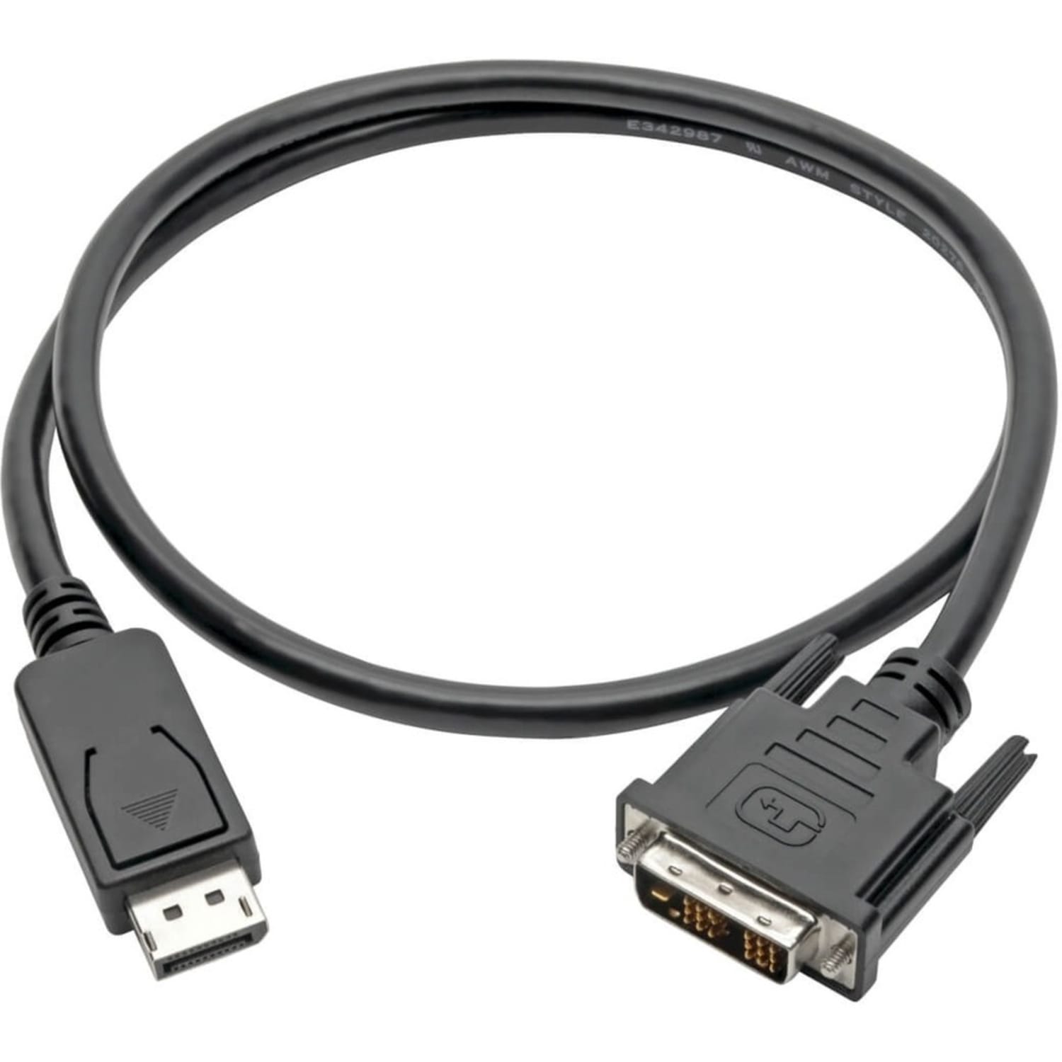 Eaton Tripp Lite Series DisplayPort to DVI Adapter Cable (DP with Latches to DVI-D Single Link M/M), 3 ft. (0.9 m) - P581003 - Image 3