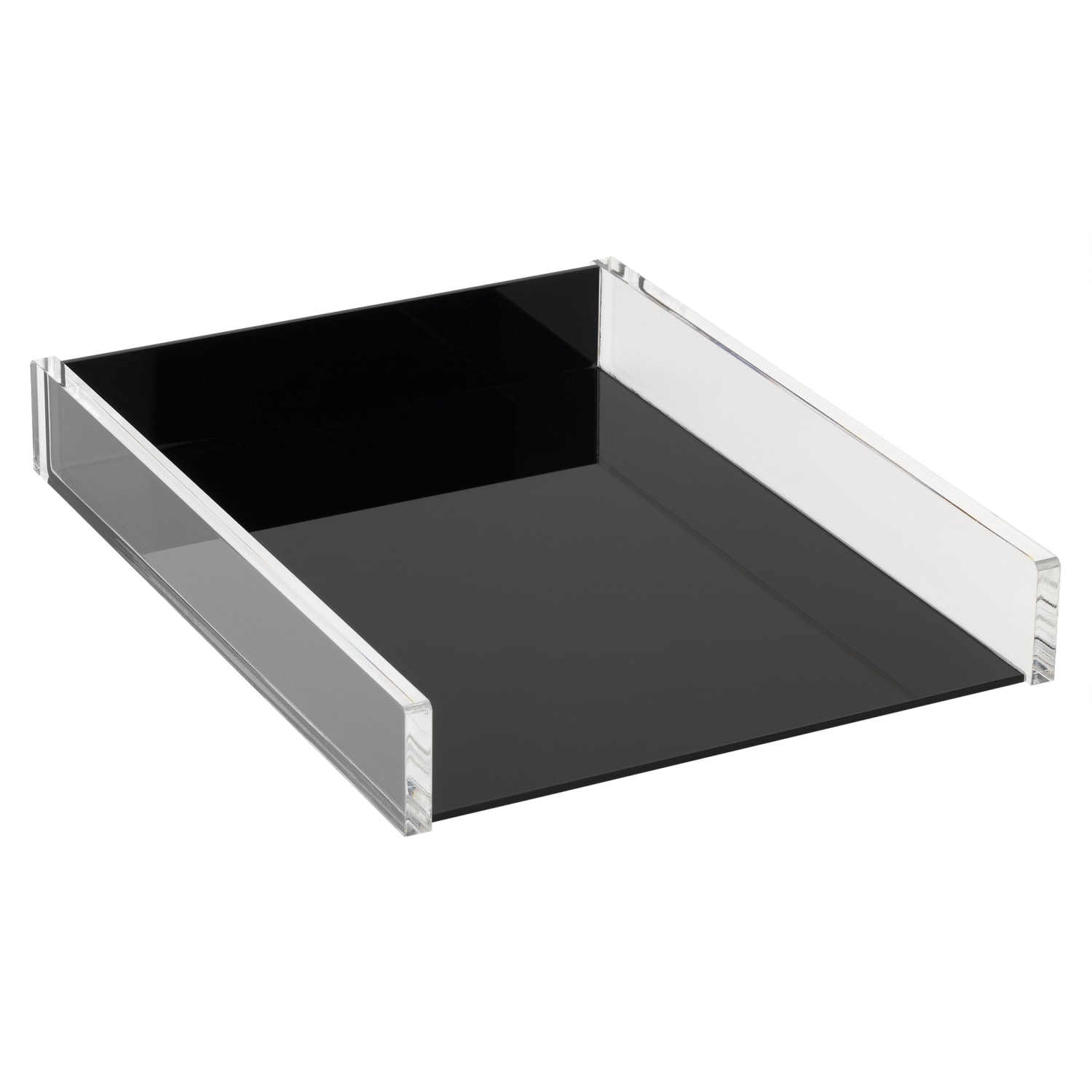 Realspace Black Acrylic Paper Tray, Letter Size - Image 3