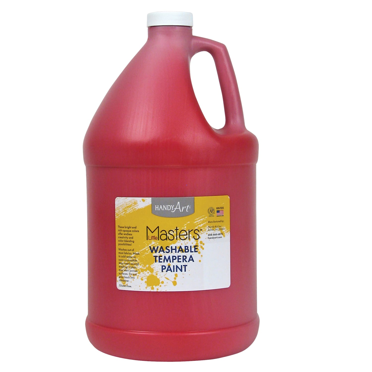 Little Masters Washable Tempera Paint, 128 Oz, Red, Pack Of 2 - Image 3