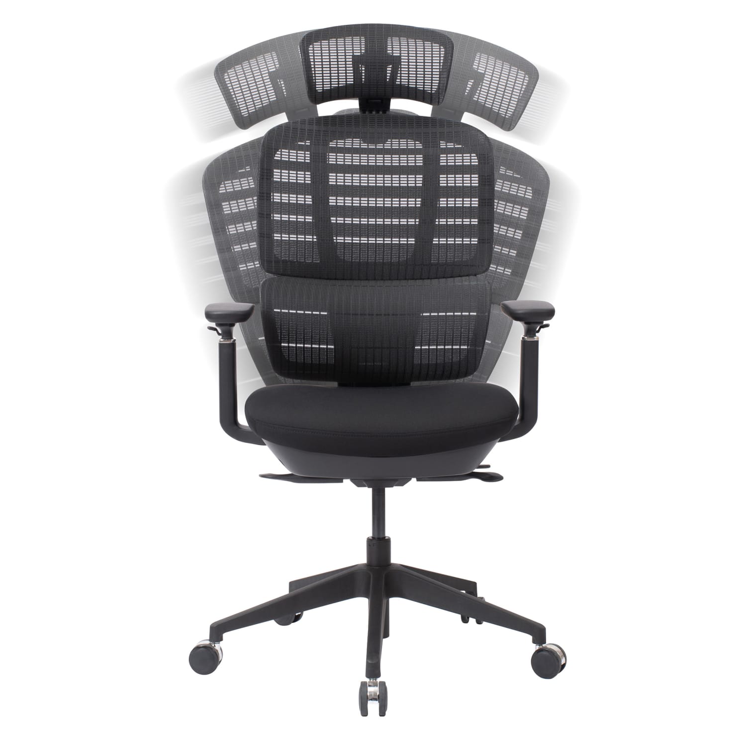 WorkPro Momentum Ergonomic Mesh/Mesh Active High-Back Office Chair, Black/Black, BIFMA Compliant - Image 5