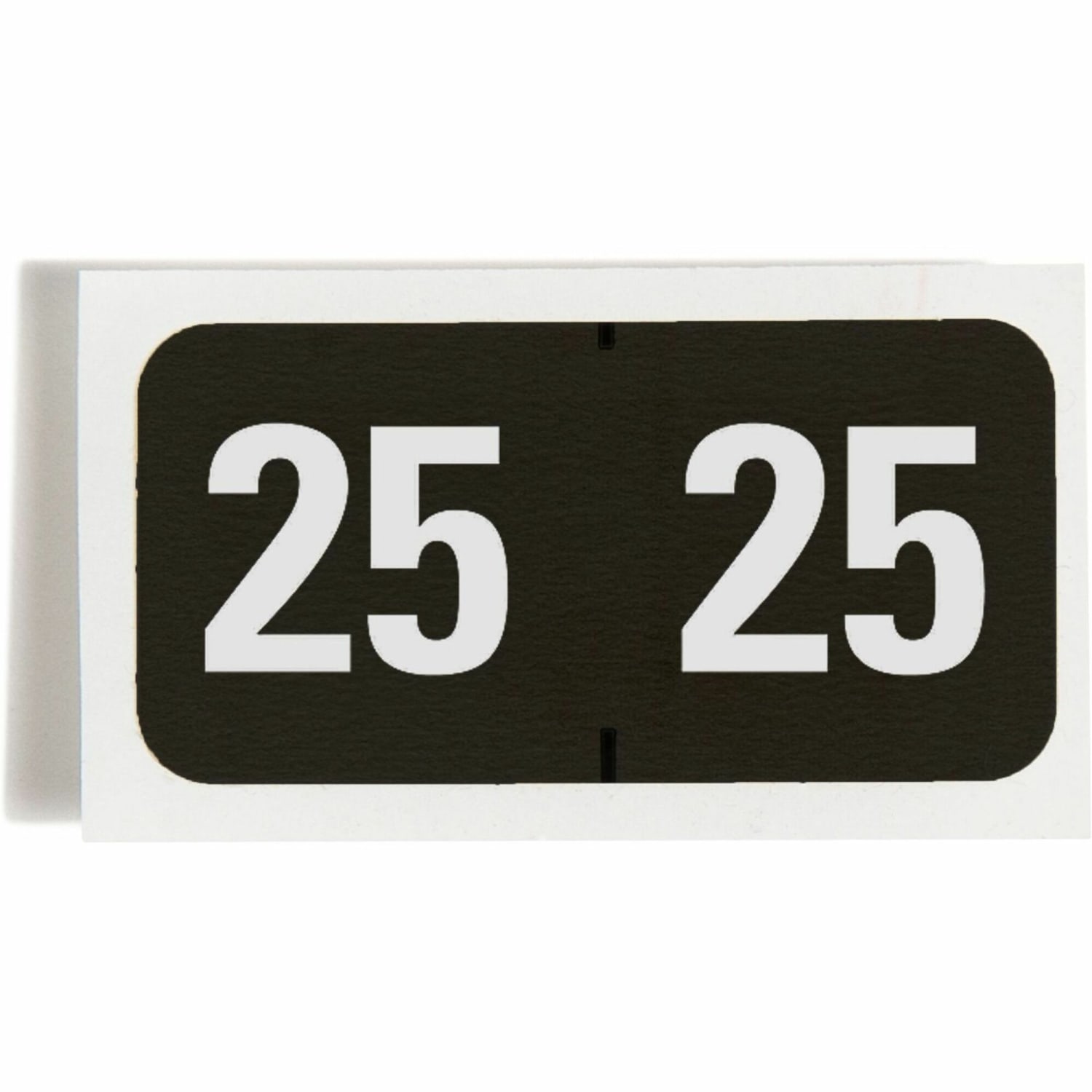 Smead ETYJ Color-Coded Year Labels, 25, 3/4inH x 1 1/2inW, Black, 500 / Roll