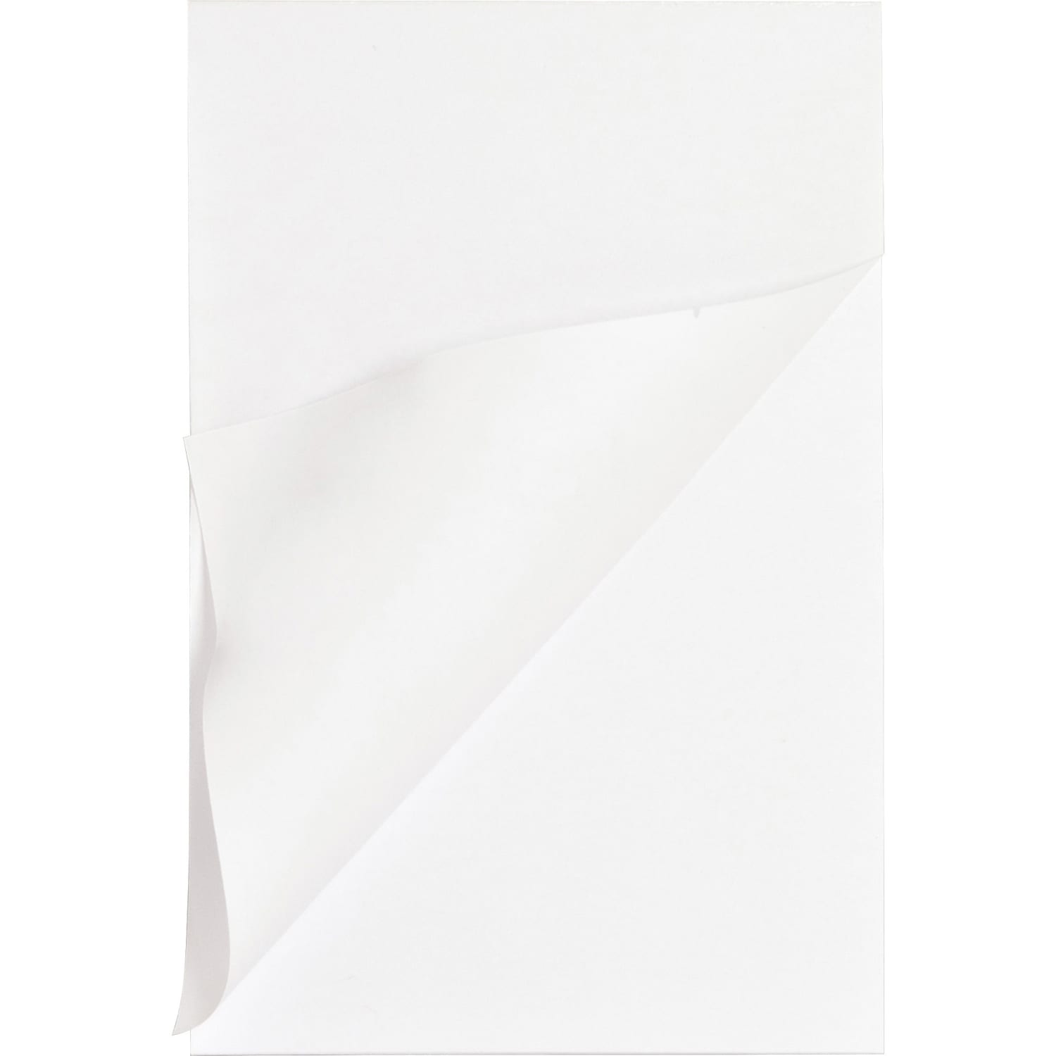 Business Source Plain Memo Pads - 100 Sheets - Plain - Glued - Unruled Front Ruling - 15 lb Basis Weight - 65901