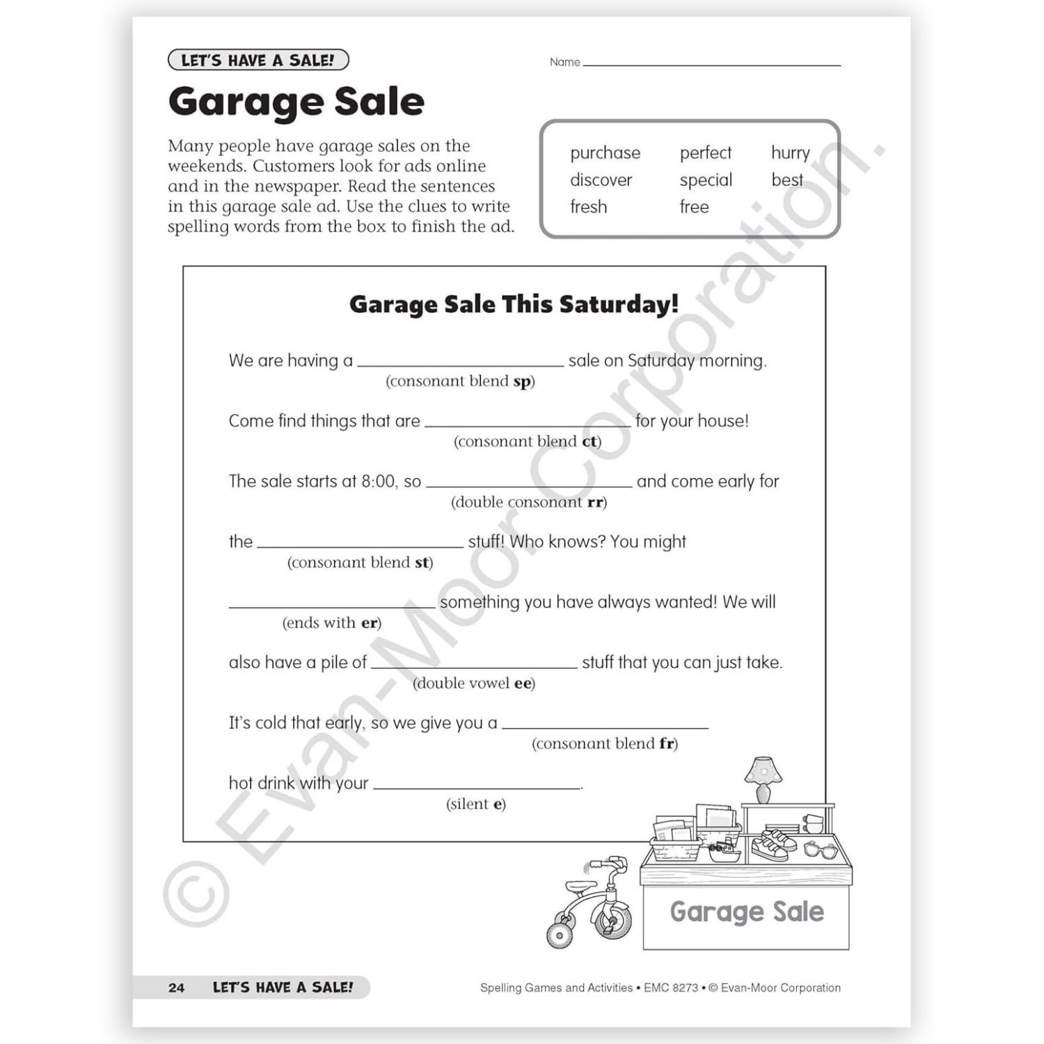 Evan-Moor Educational Publishers Spelling Games and Activities, Grade 3 - Image 6