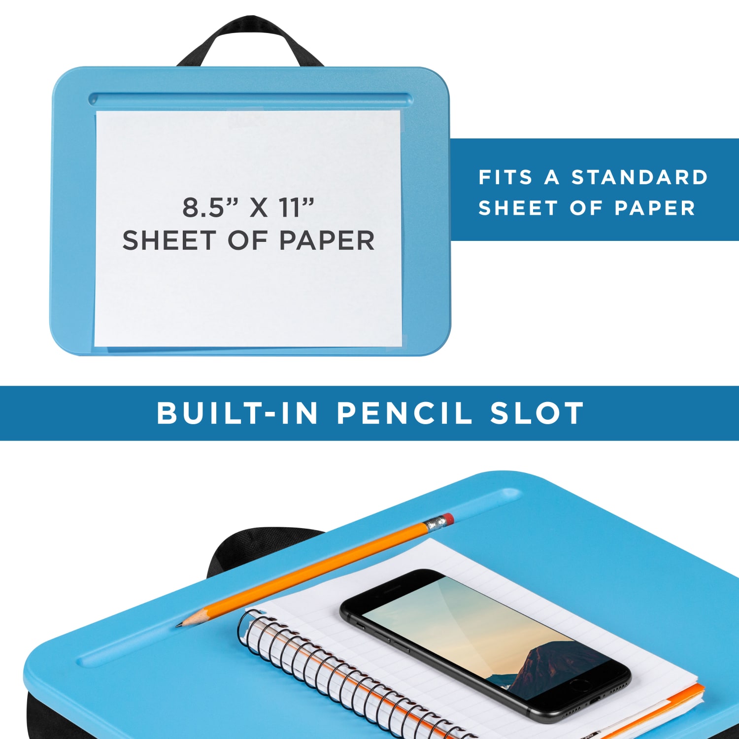LapGear Compact Lap Desk, Alaskan Blue - Image 5