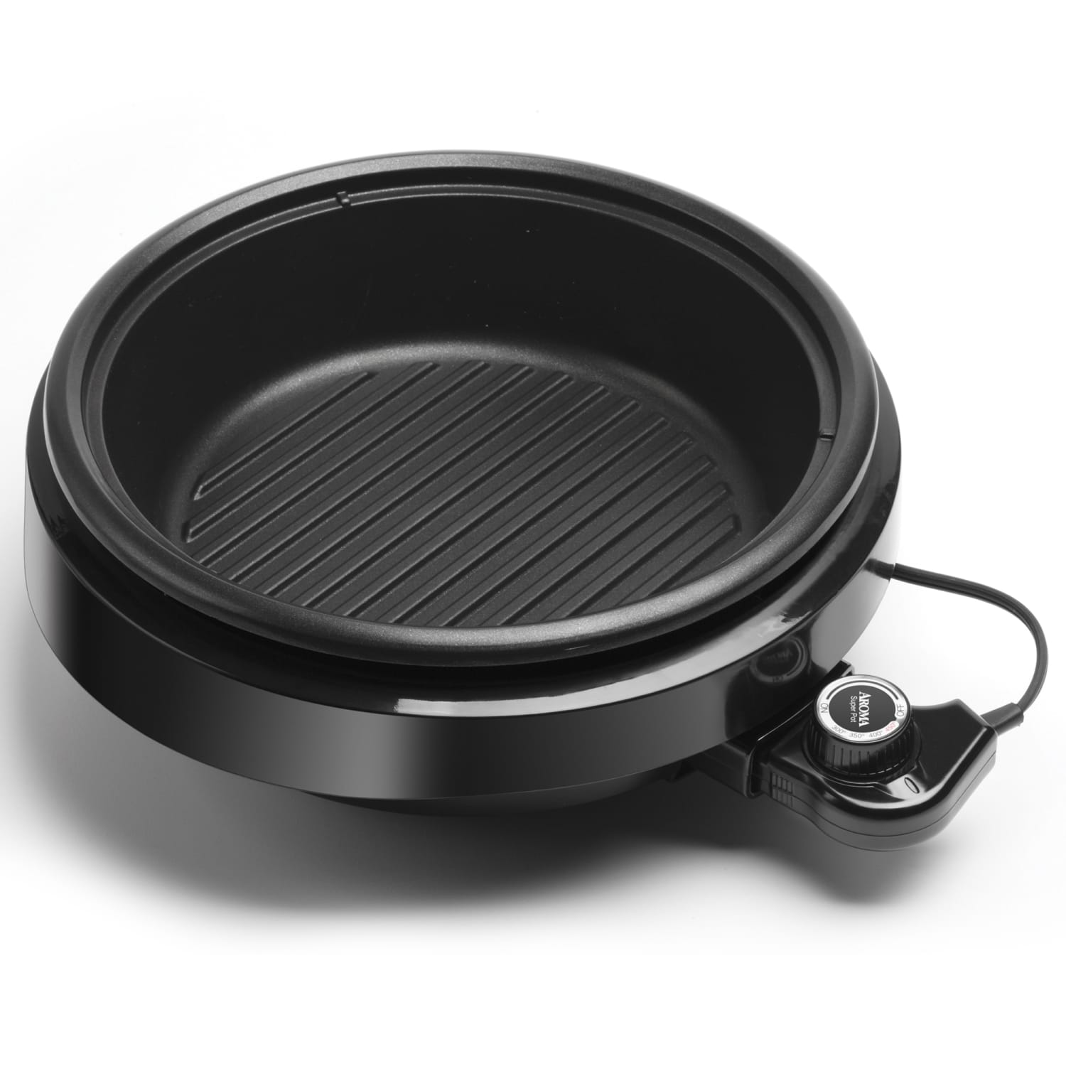 Aroma ASP-137B 3-Quart 3-In-1 Grillet, 7-5/16inH x 12-5/8inW x 13-5/8inD, Black - Image 3