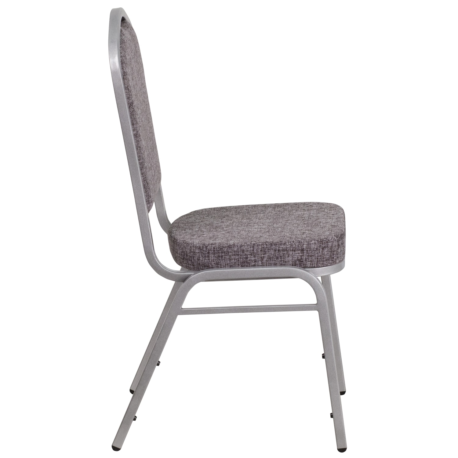 Flash Furniture HERCULES Series Crown Back Stacking Banquet Chair HerringboneSilver PopularChairscom