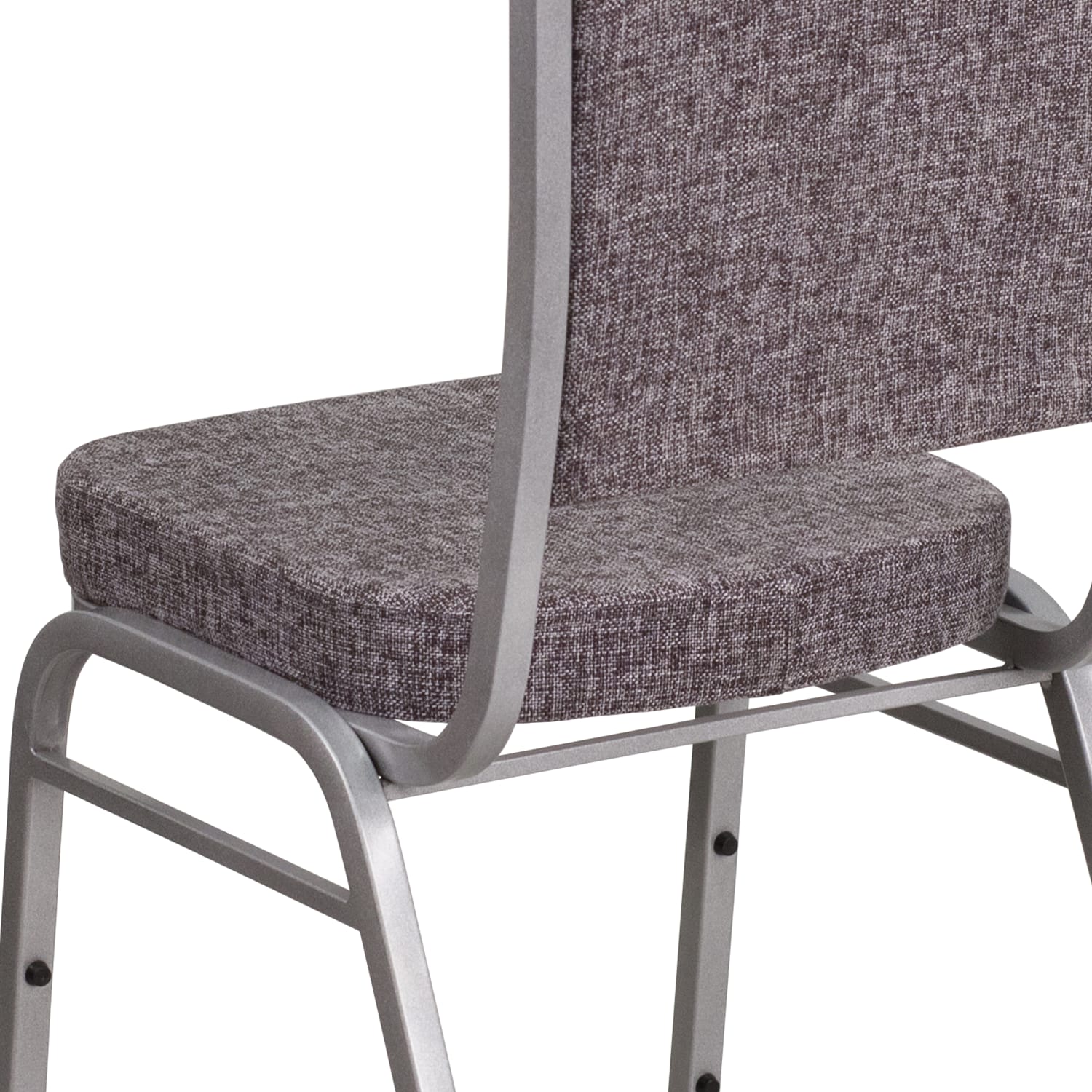 Flash Furniture HERCULES Series Crown Back Stacking Banquet Chair HerringboneSilver PopularChairscom