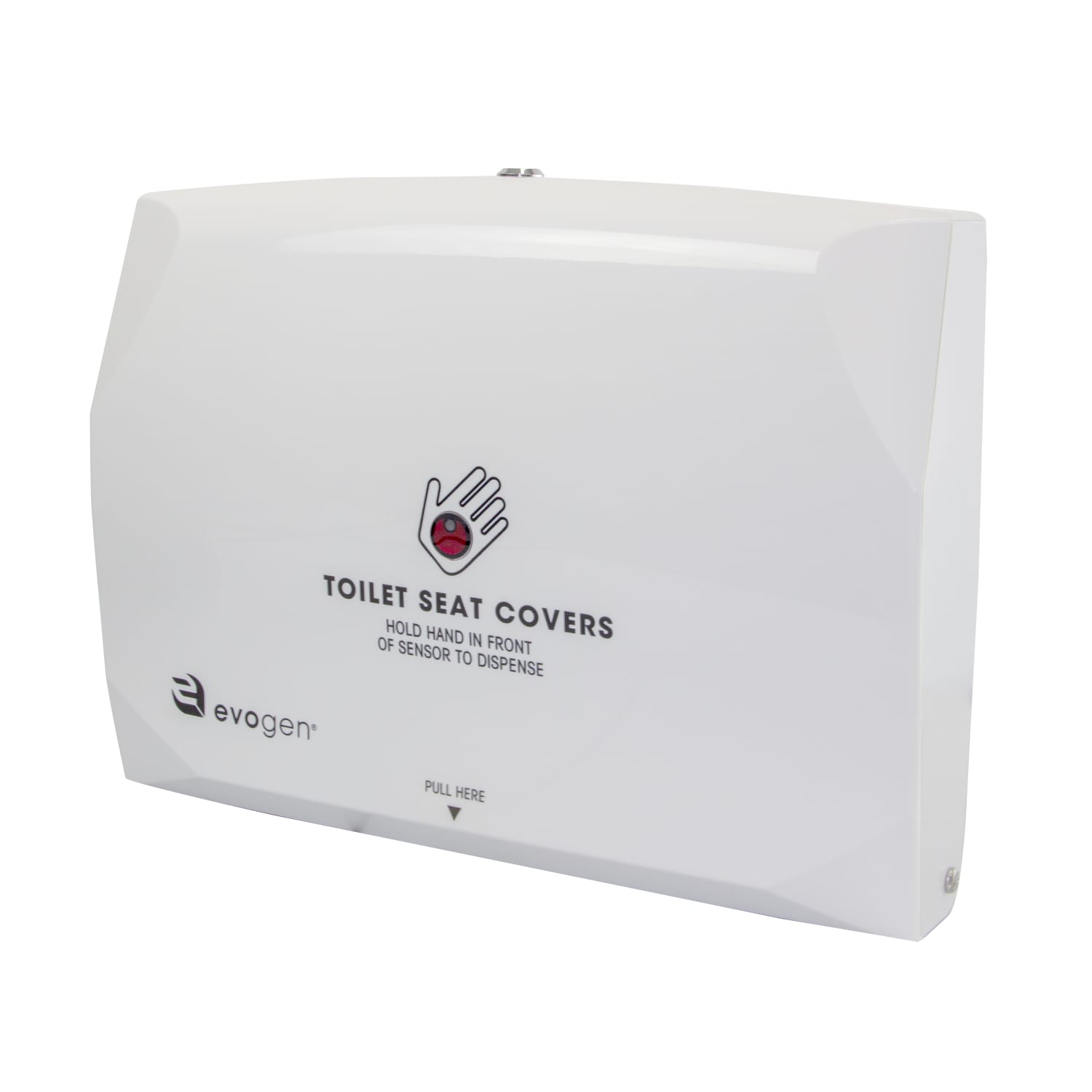 Hospeco Evogen No-Touch ABS Toilet Seat Cover Dispensers, White, Set Of 4 Dispensers - Image 4
