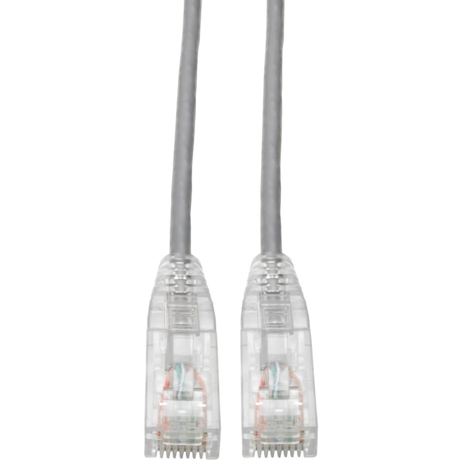 Tripp Lite Cat6 UTP Patch Cable (RJ45) - M/M, Gigabit, Snagless, Molded, Slim, Gray, 3 ft. - First End: 1x R - N201S03GY