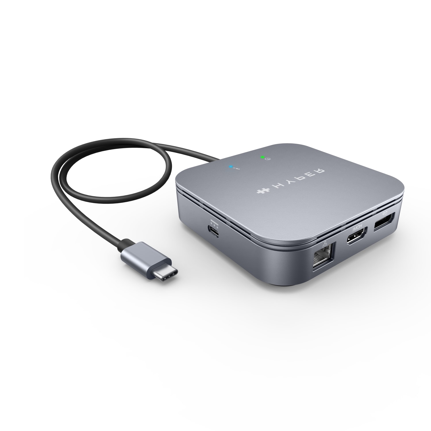 Hyper HyperDrive Thunderbolt 3 Mobile Dual Monitor Dock, 3-15/16inH x 3-15/16inW x 63/64inD, HDTB3TD-GL - Image 3