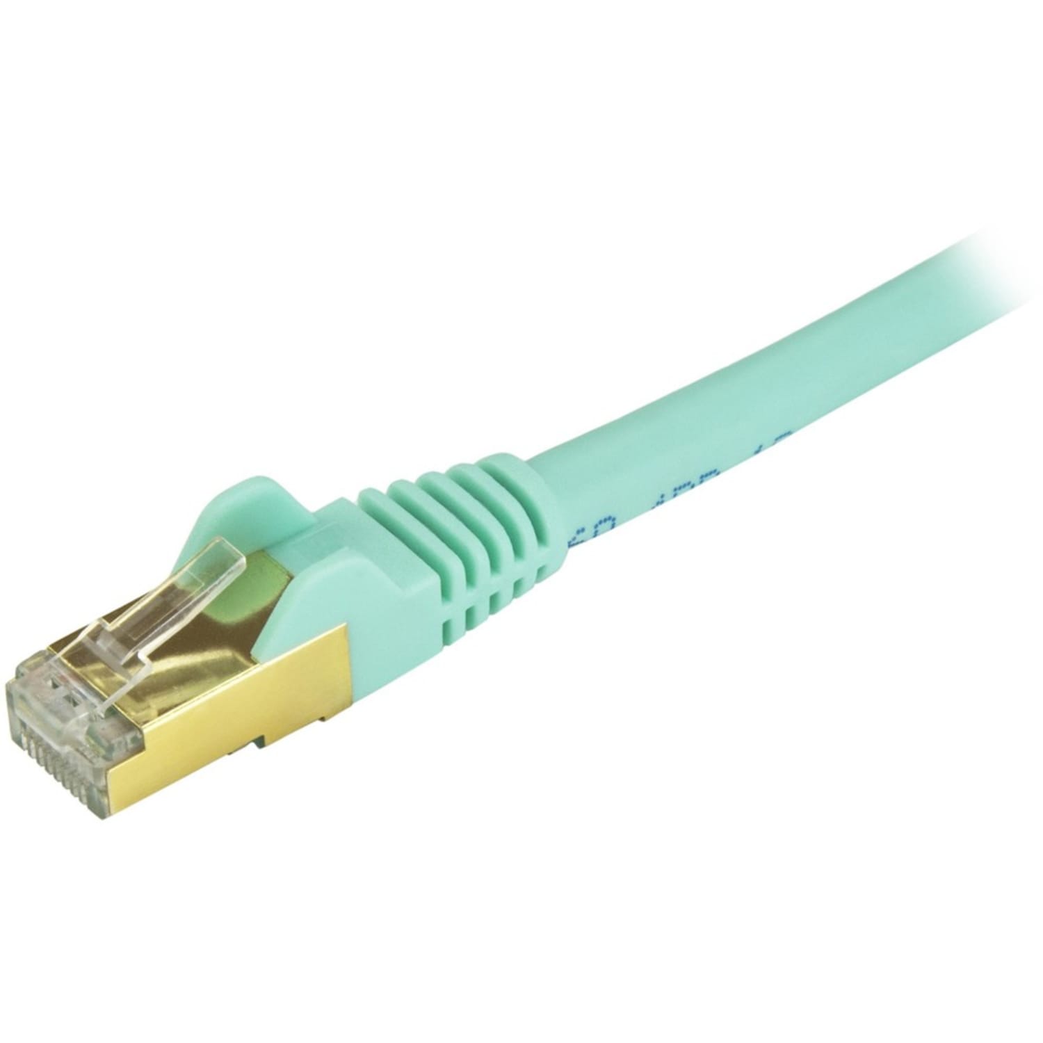 StarTech.com 35ft Aqua Cat6a Shielded Patch Cable - Aqua - Image 3
