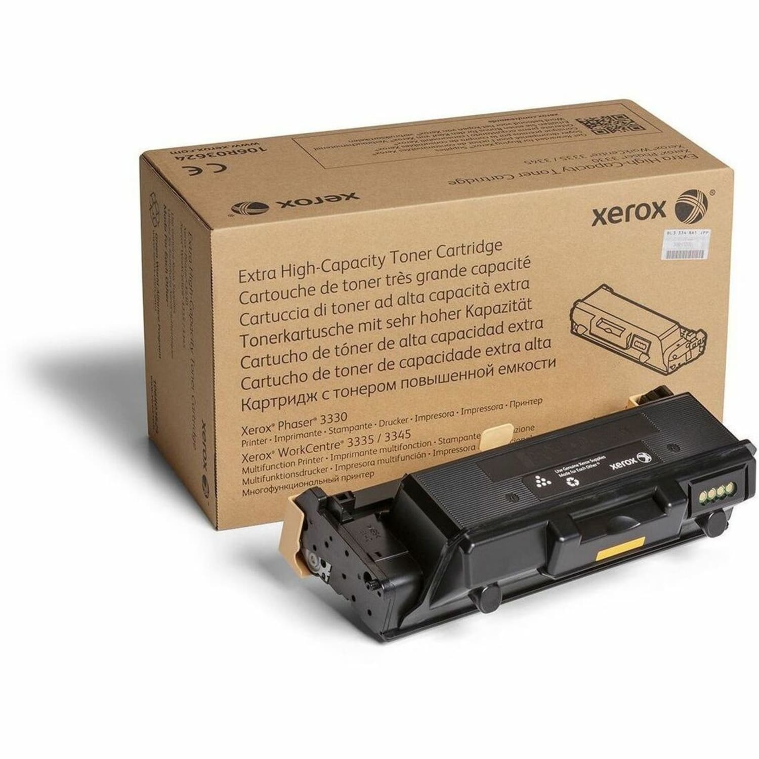Xerox 3330/3300 Black Extra-High Yield Toner Cartridge, 106R03624