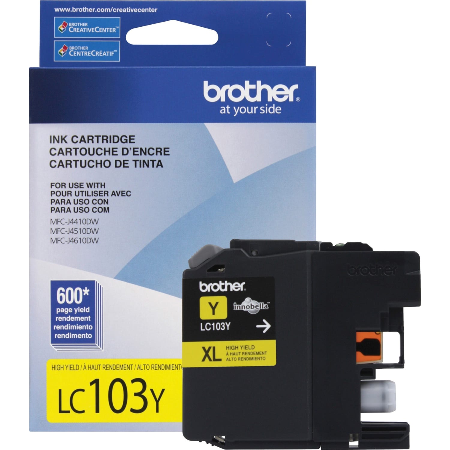 Brother LC103 Yellow Ink Cartridge, LC103Y - Image 3