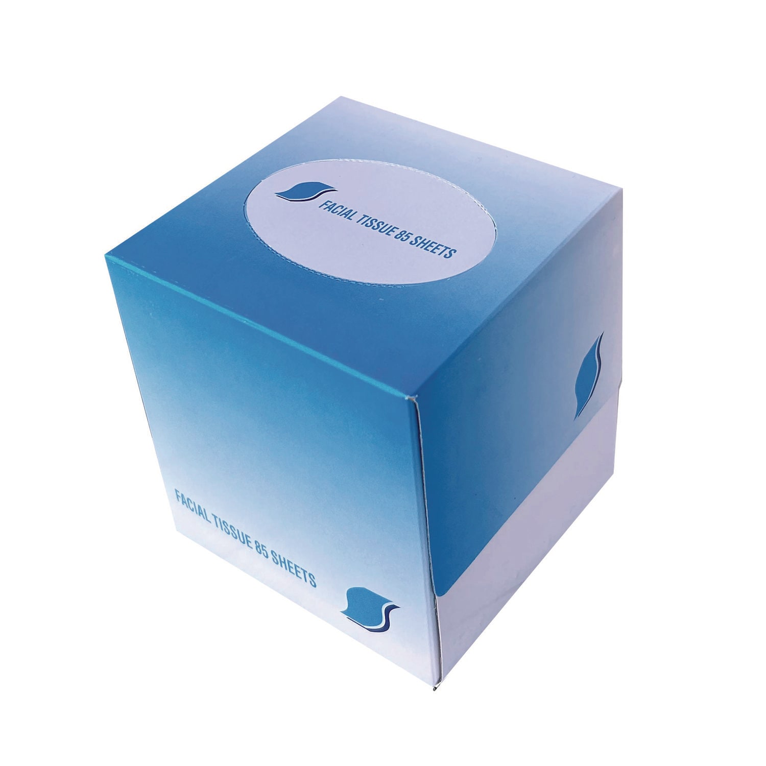 GEN Facial Tissue Cube Box, 2-Ply, White, 85 Sheets/Box, 36 Boxes/Carton