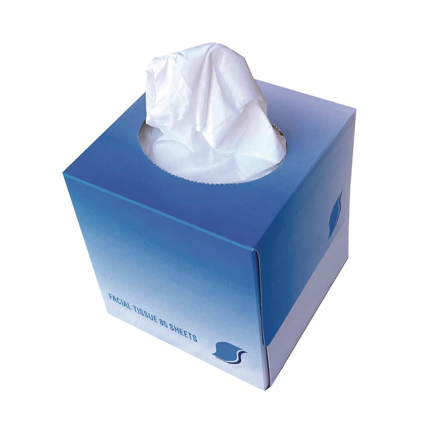 GEN Facial Tissue Cube Box, 2-Ply, White, 85 Sheets/Box, 36 Boxes/Carton - Image 3